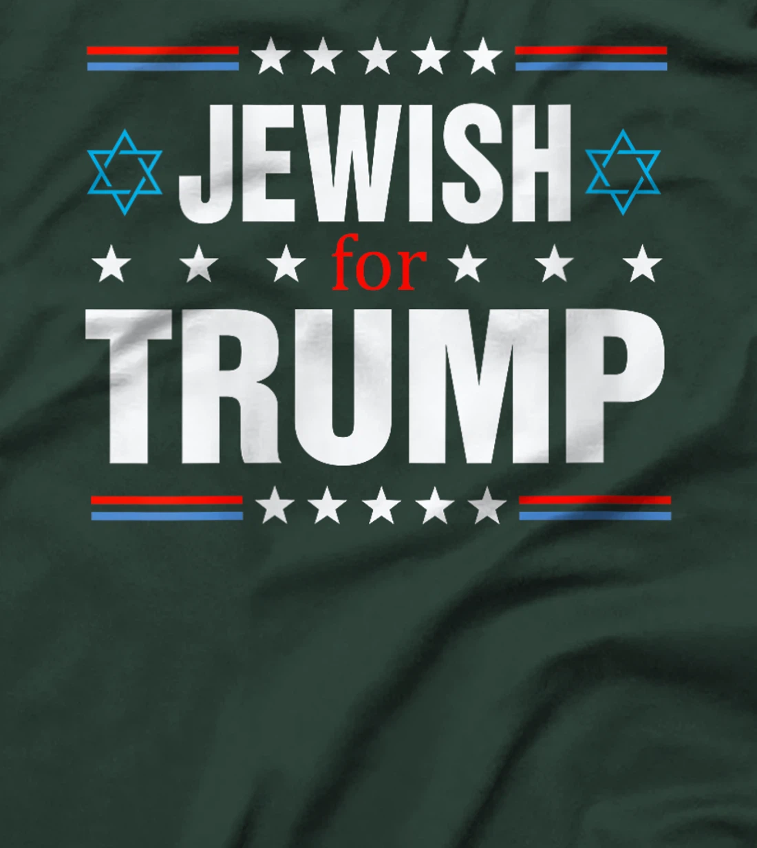 Womens Jewish For Trump, Trump 2024 President Election T-Shirt
