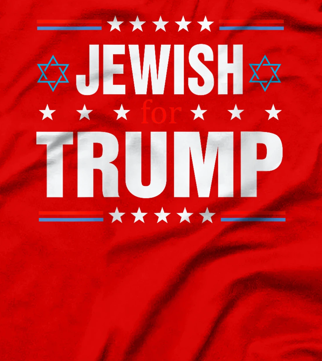 Womens Jewish For Trump, Trump 2024 President Election T-Shirt