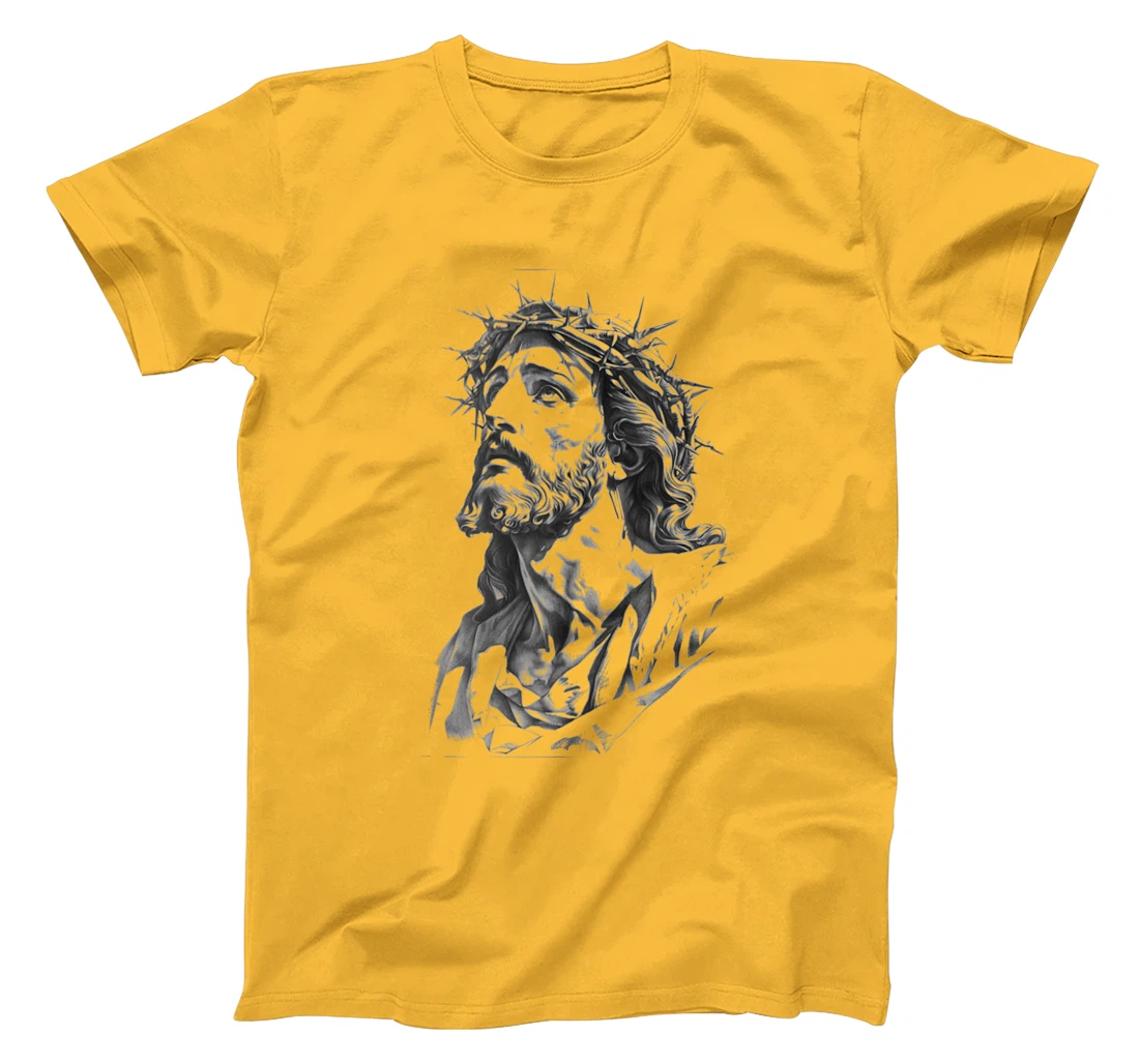 Jesus with Crown of Thorns, Jesus T-Shirt Jesus God's Son T-Shirt