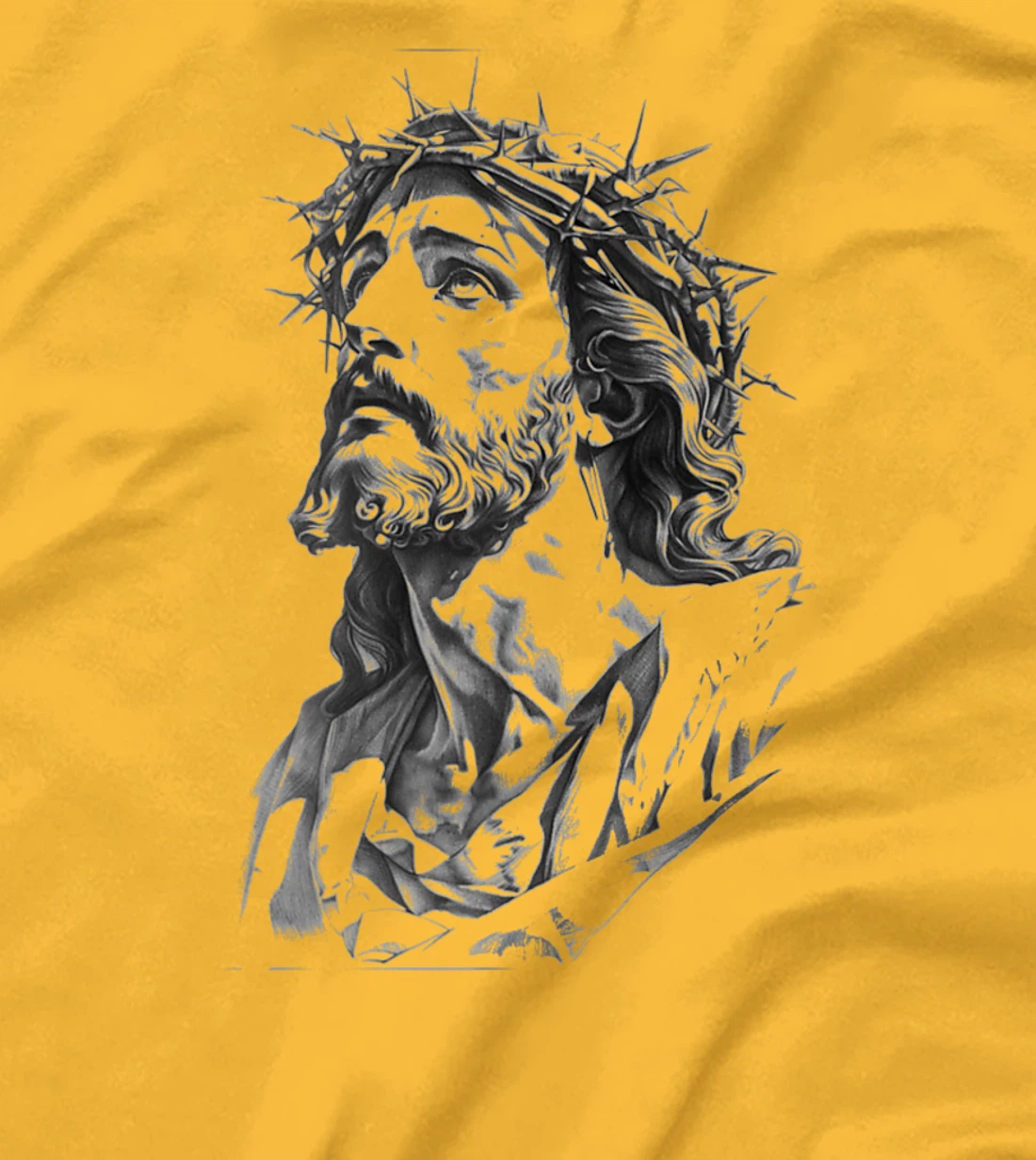 Jesus with Crown of Thorns, Jesus T-Shirt Jesus God's Son Premium T-Shirt