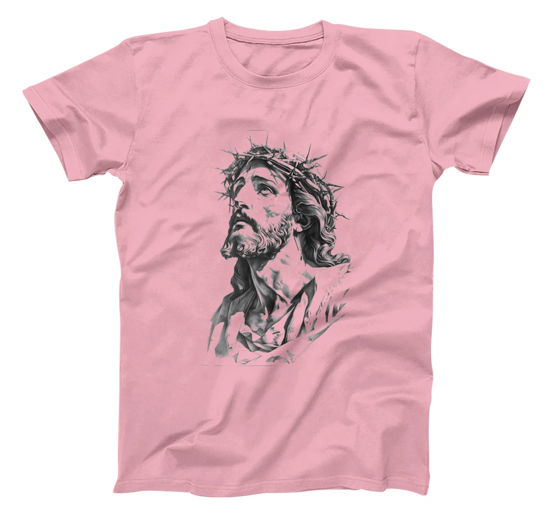 Jesus with Crown of Thorns, Jesus T-Shirt Jesus God's Son T-Shirt