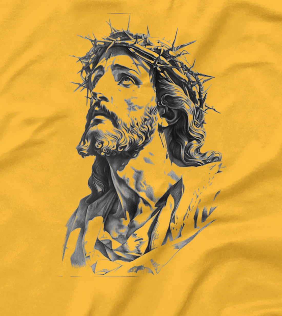 Jesus with Crown of Thorns, Jesus T-Shirt Jesus God's Son T-Shirt