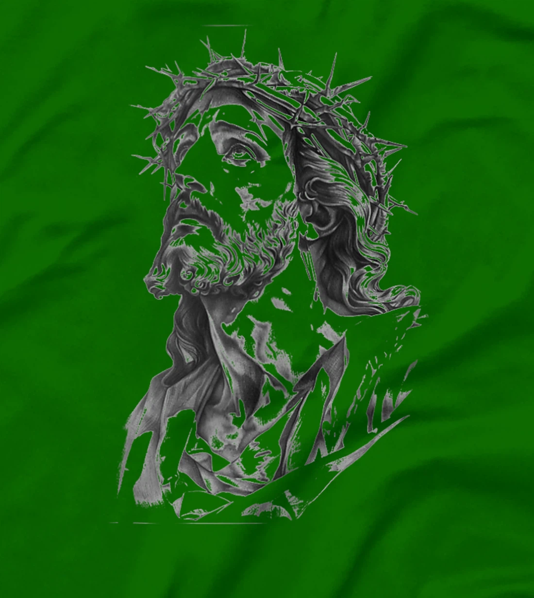 Jesus with Crown of Thorns, Jesus T-Shirt Jesus God's Son T-Shirt