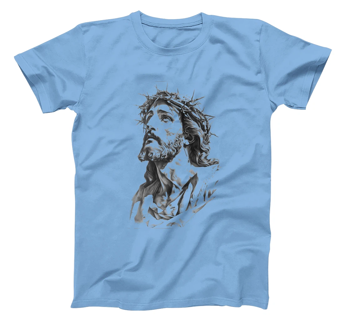 Jesus with Crown of Thorns, Jesus T-Shirt Jesus God's Son T-Shirt