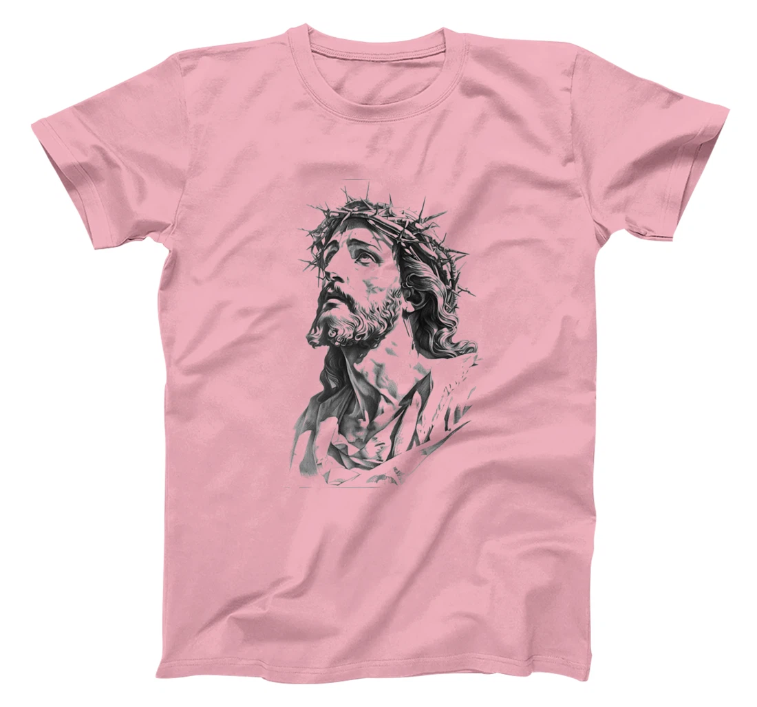 Jesus with Crown of Thorns, Jesus T-Shirt Jesus God's Son Premium T-Shirt