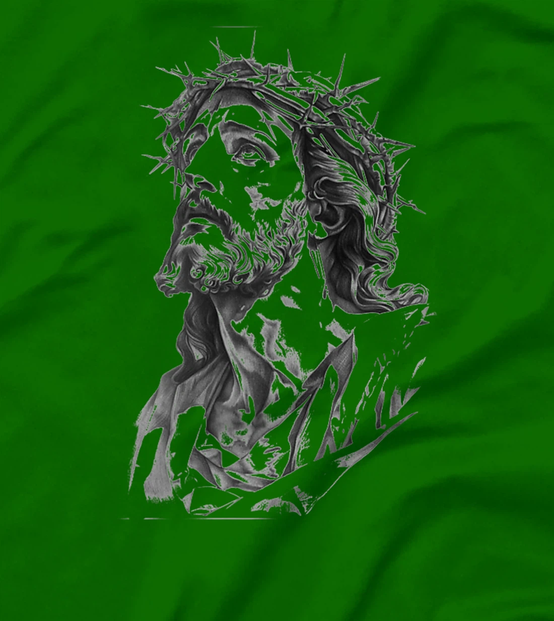 Jesus with Crown of Thorns, Jesus T-Shirt Jesus God's Son Premium T-Shirt