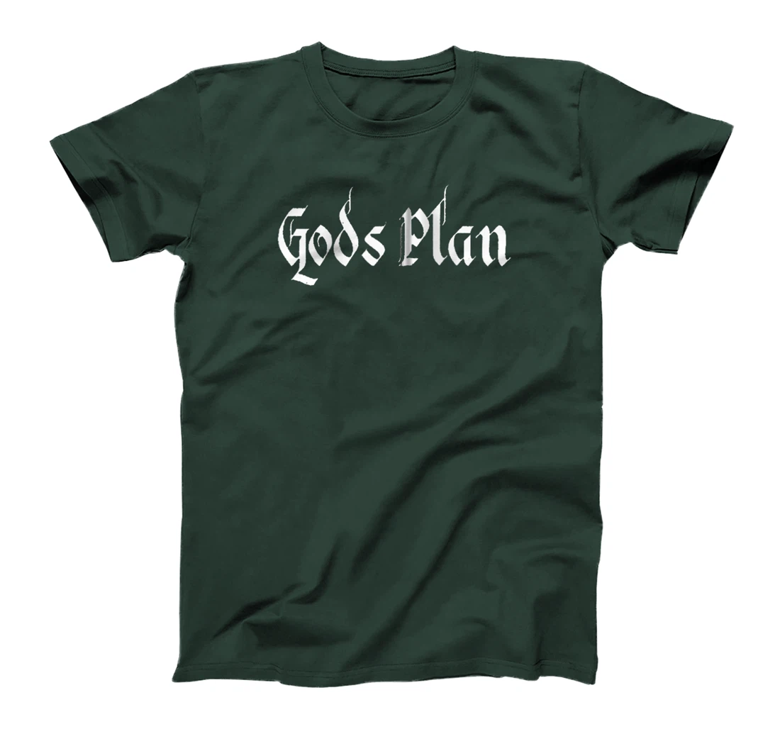 God's Plan T-Shirt Print, Gods Plan T-Shirt Print, God Raglan Baseball Tee