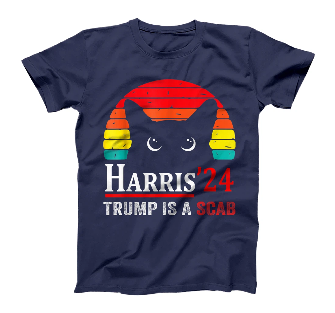Donald Trump Is A Scab Vote Harris Valz Cat Lady T-Shirt
