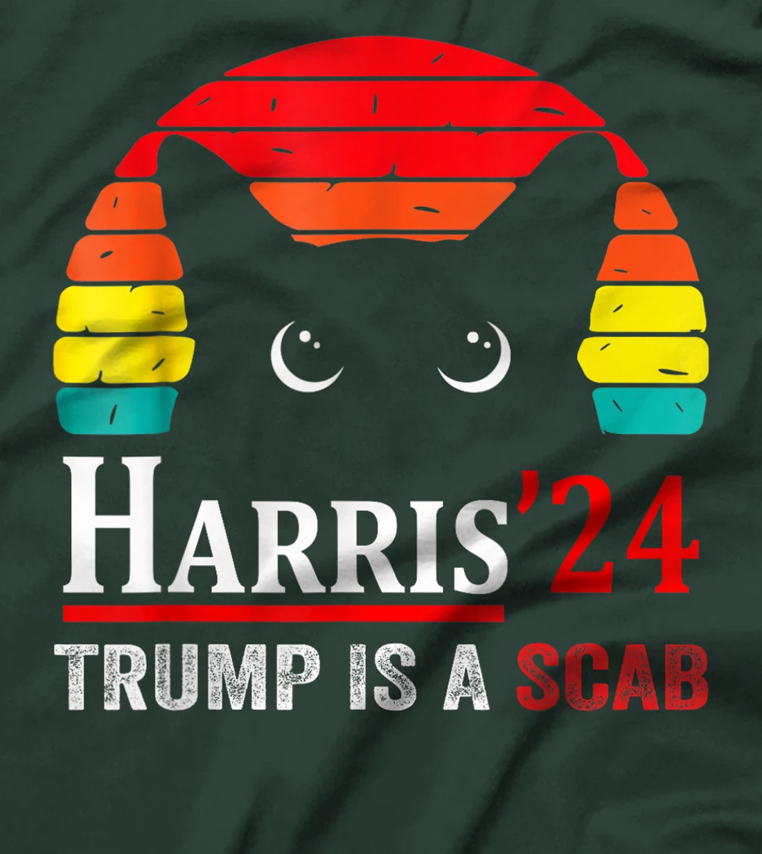 Donald Trump Is A Scab Vote Harris Valz Cat Lady T-Shirt