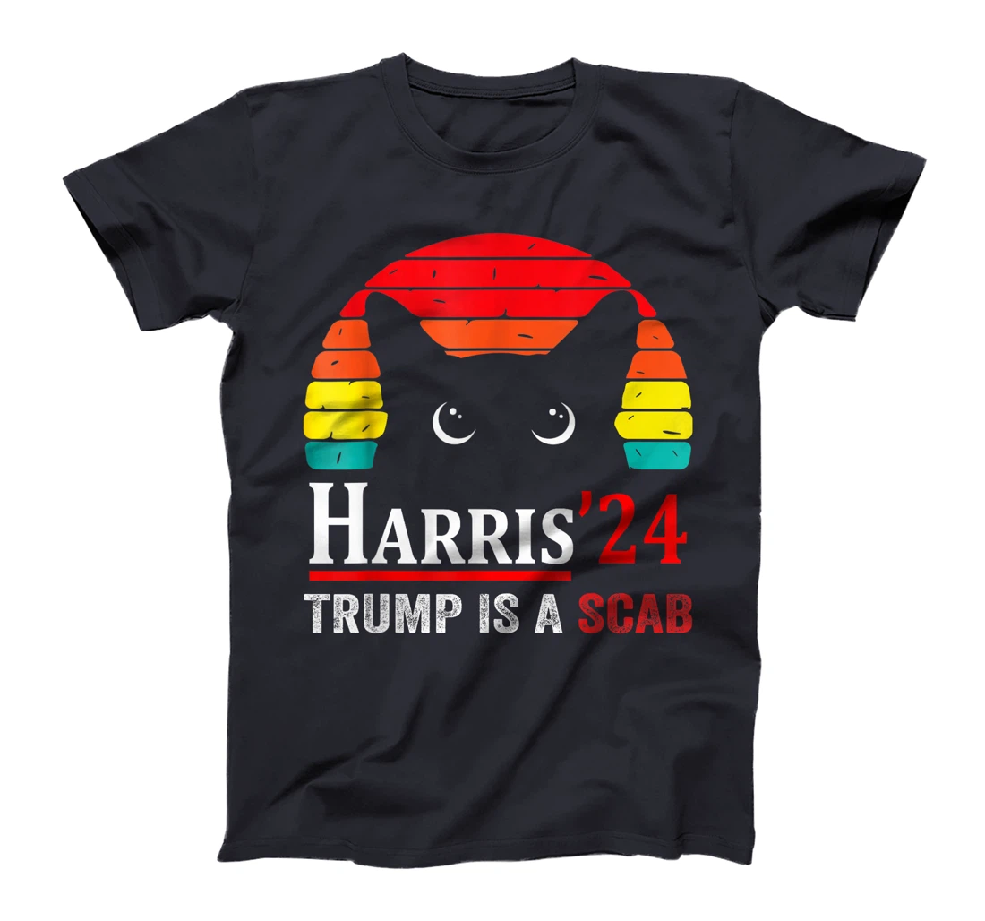 Donald Trump Is A Scab Vote Harris Valz Cat Lady T-Shirt