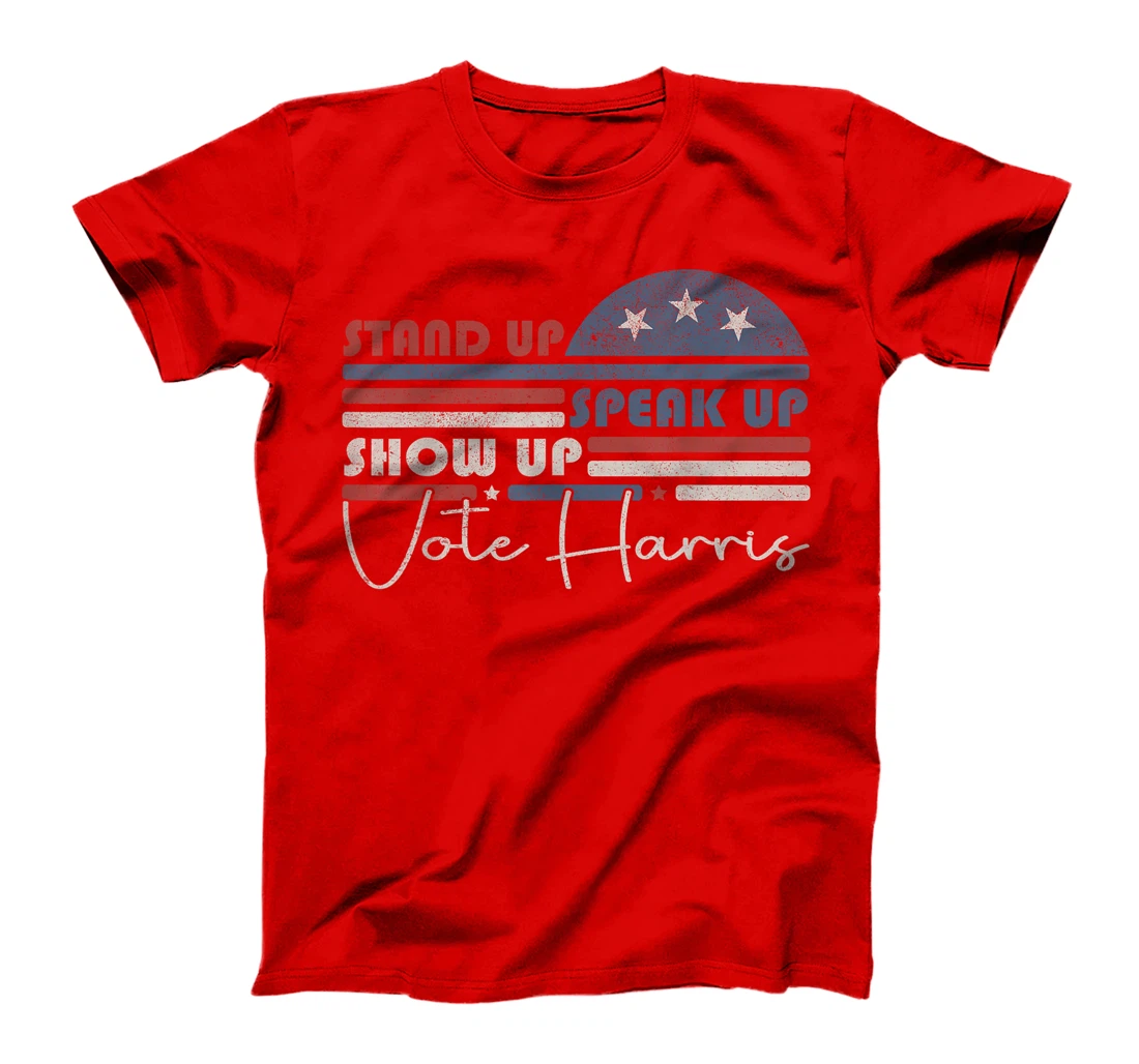 Trump Is A Scab Speak Up Stand Up Show Up Vote Harris Retro T-Shirt