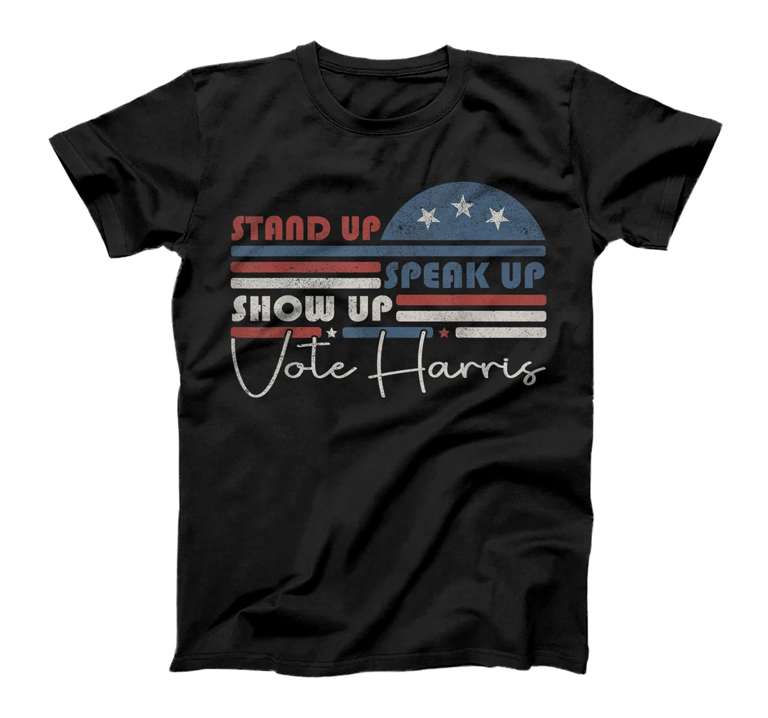 Trump Is A Scab Speak Up Stand Up Show Up Vote Harris Retro T-Shirt