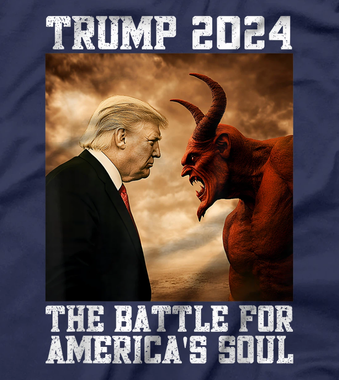 Righteous Trump 2024 Christian Battle For America's Soul T-Shirt