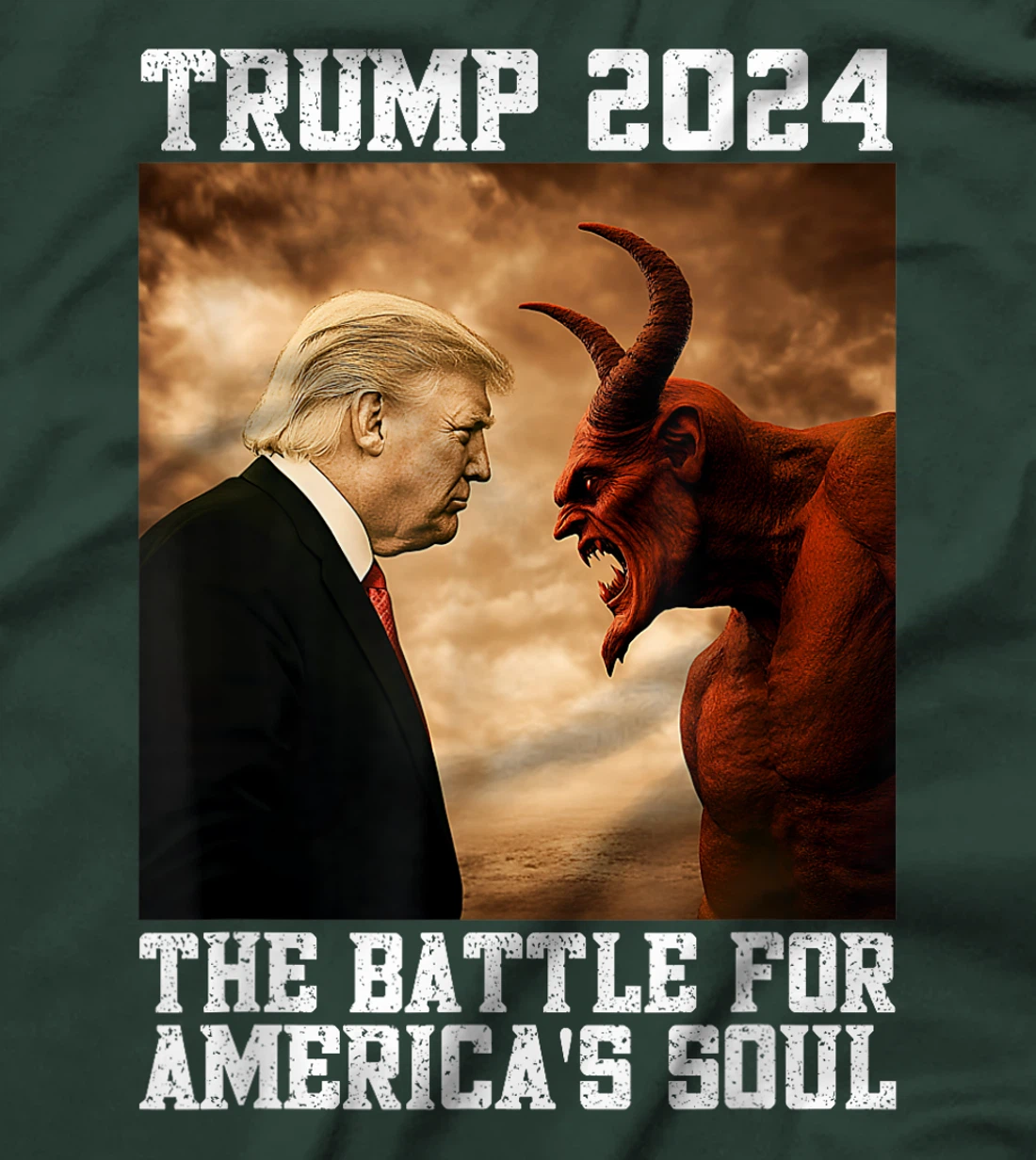 Righteous Trump 2024 Christian Battle For America's Soul T-Shirt
