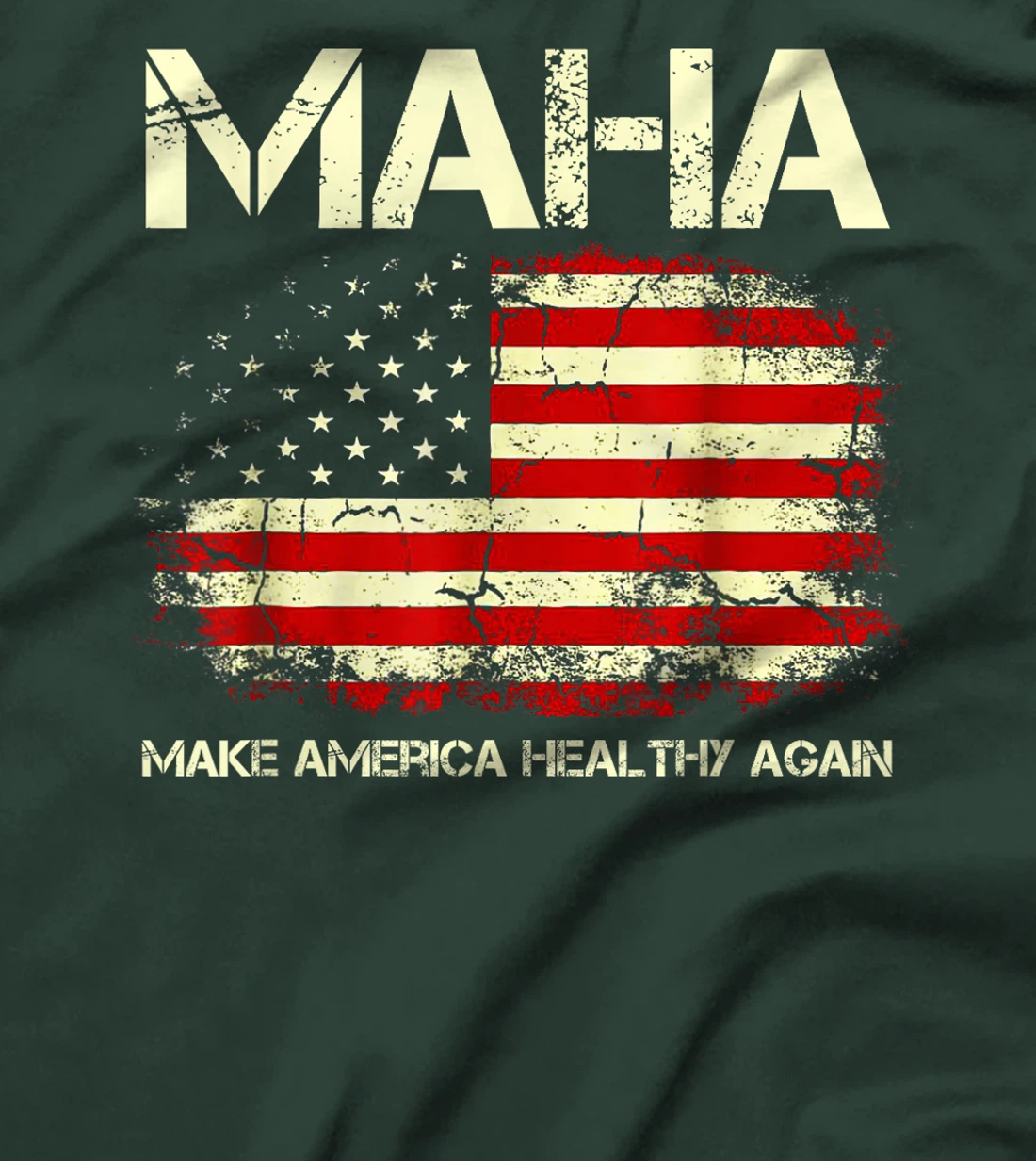 Make America Healthy Again USA Flag Trump Vance Kennedy 2024 T-Shirt
