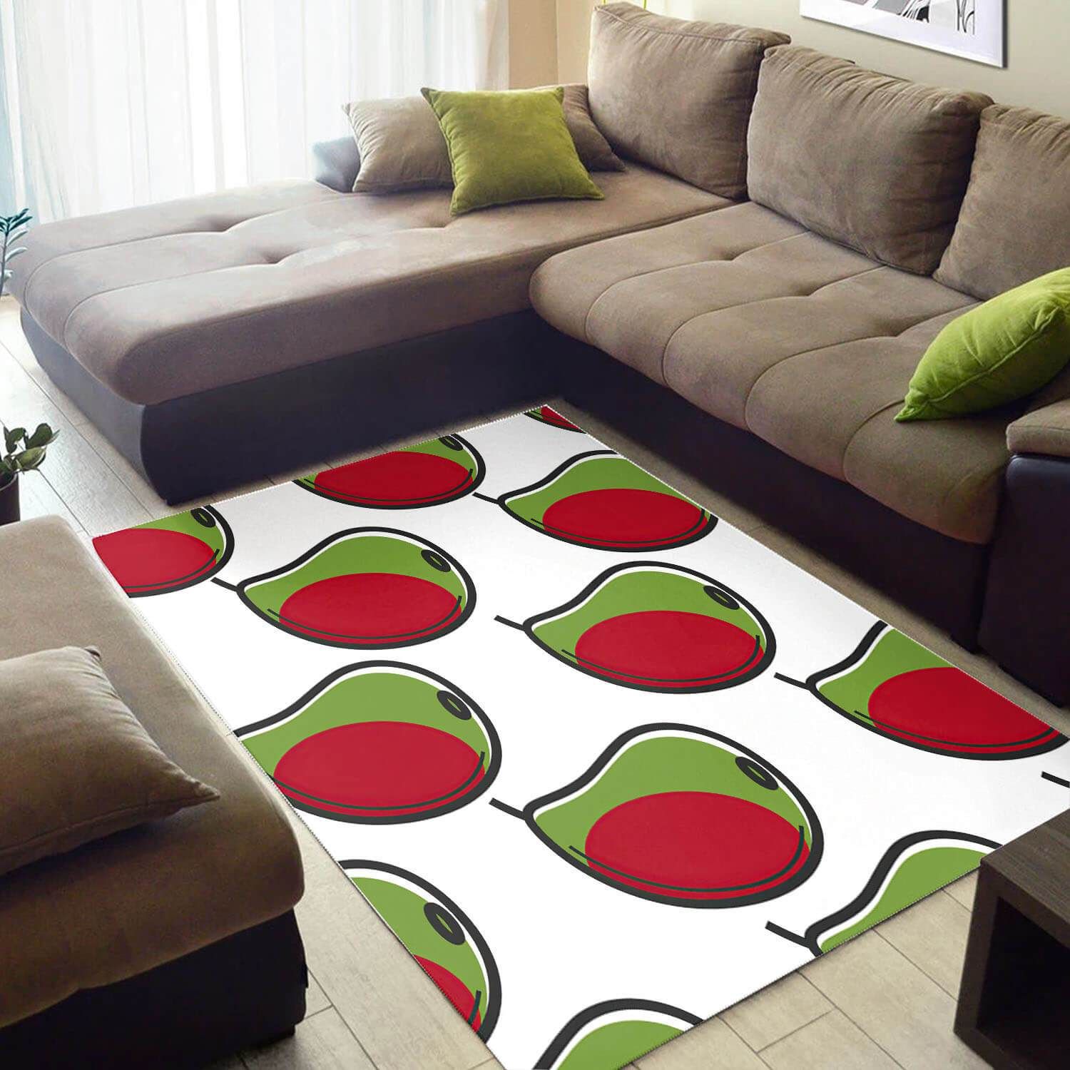 Green And Red Fruits African American - Rug, Doormat, Bath Mat