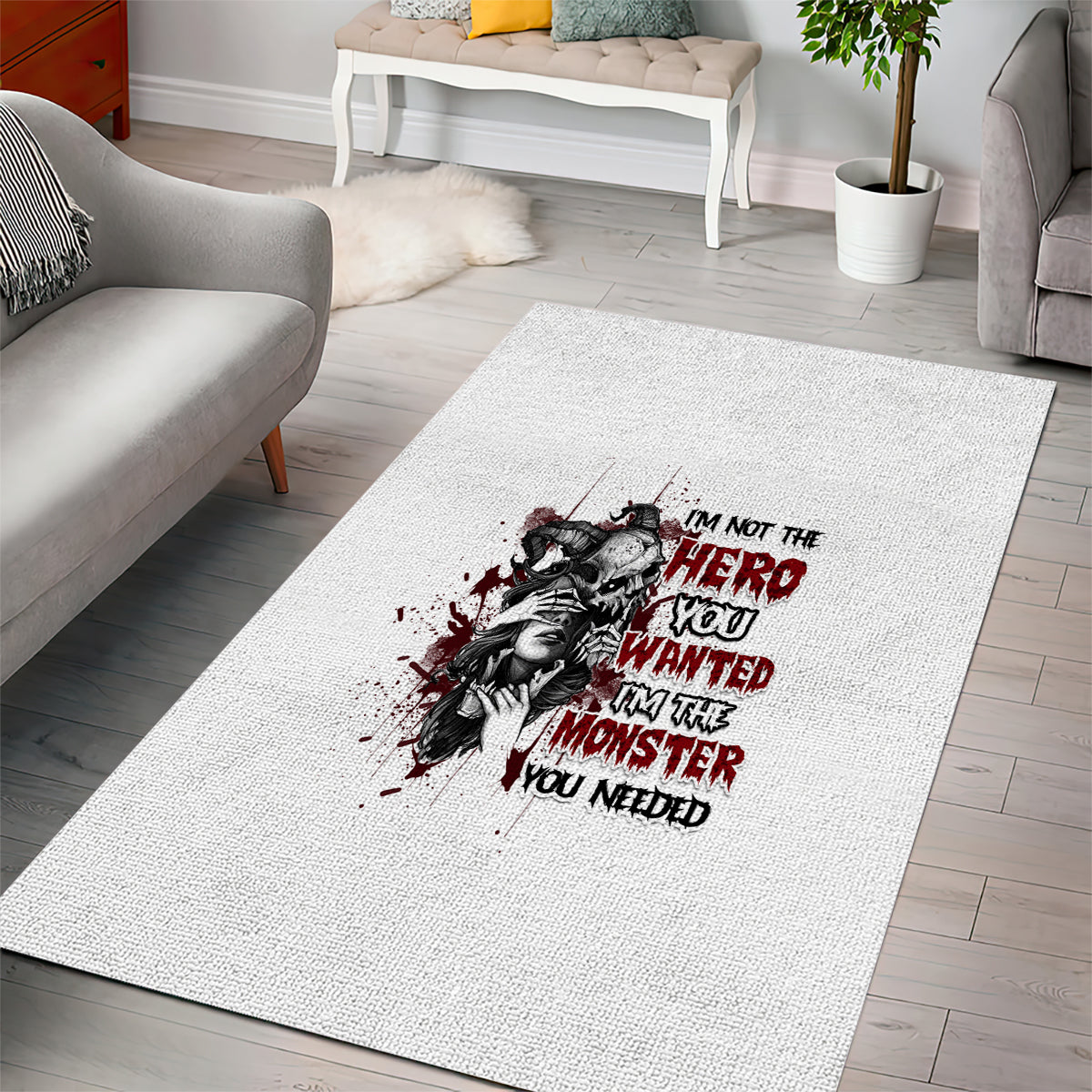 I'm Not The Hero You Wanted - Rug, Doormat, Bath Mat