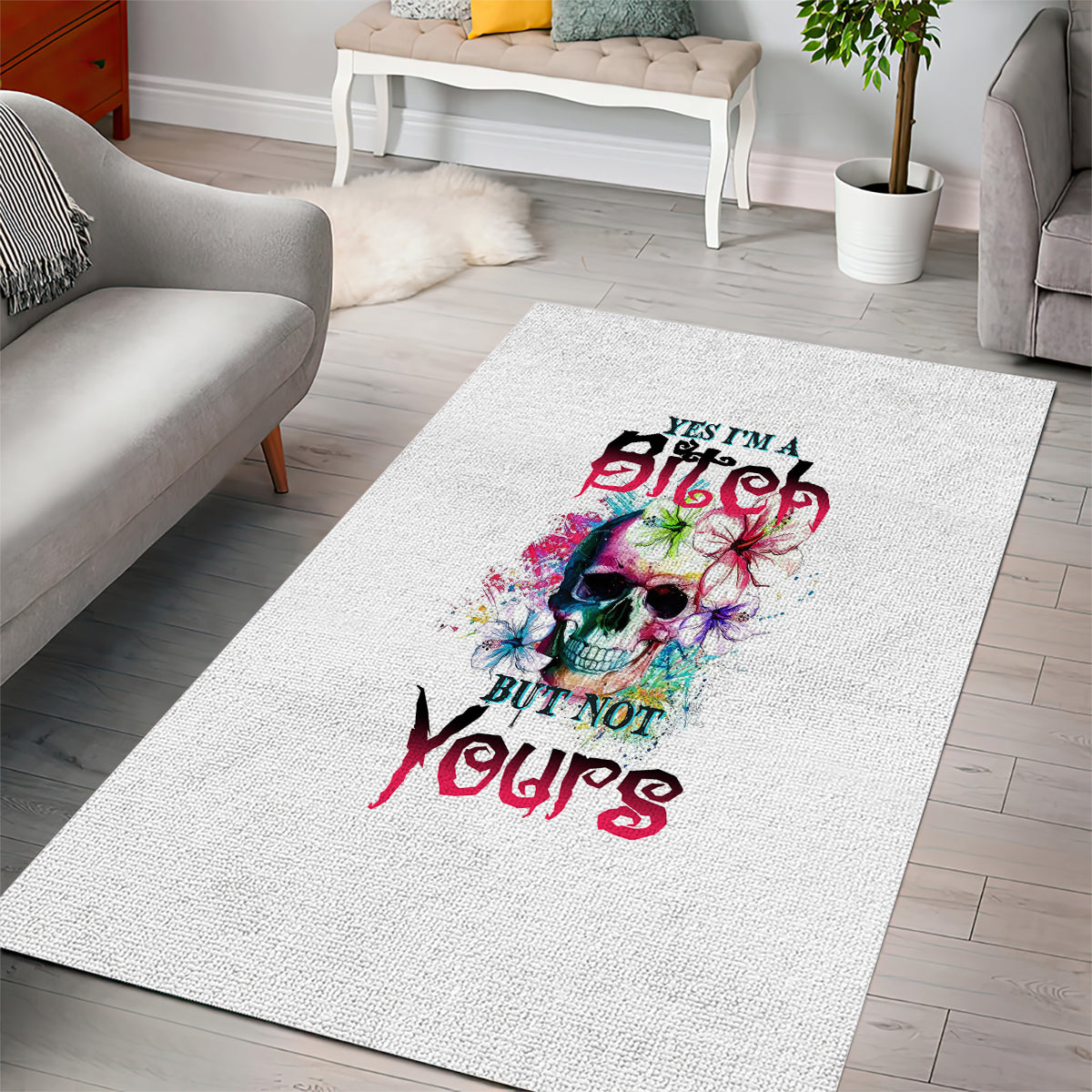 Yes I'm A B But Not Yours - Rug, Doormat, Bath Mat