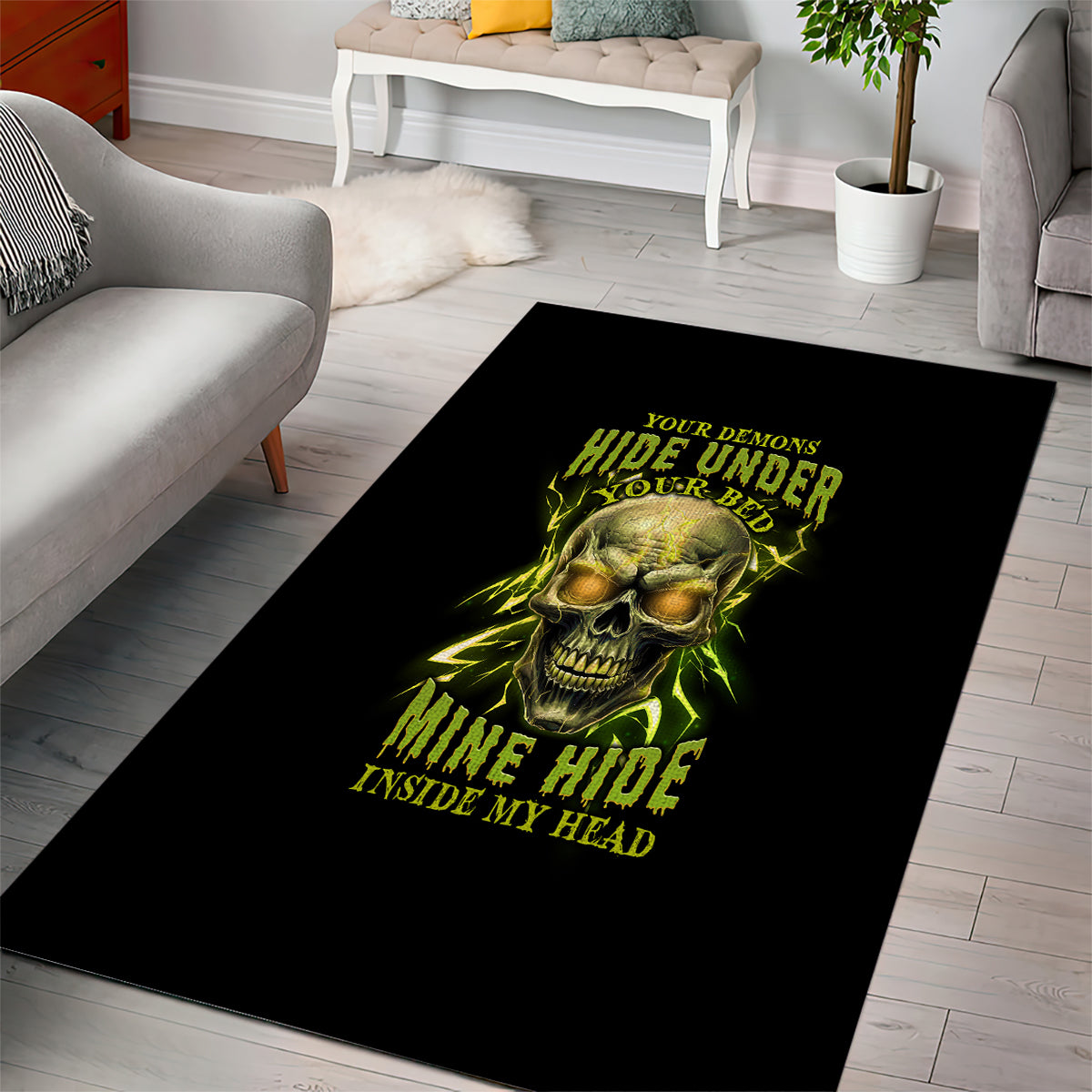 Your Demons Hide Under Your Bed - Rug, Doormat, Bath Mat