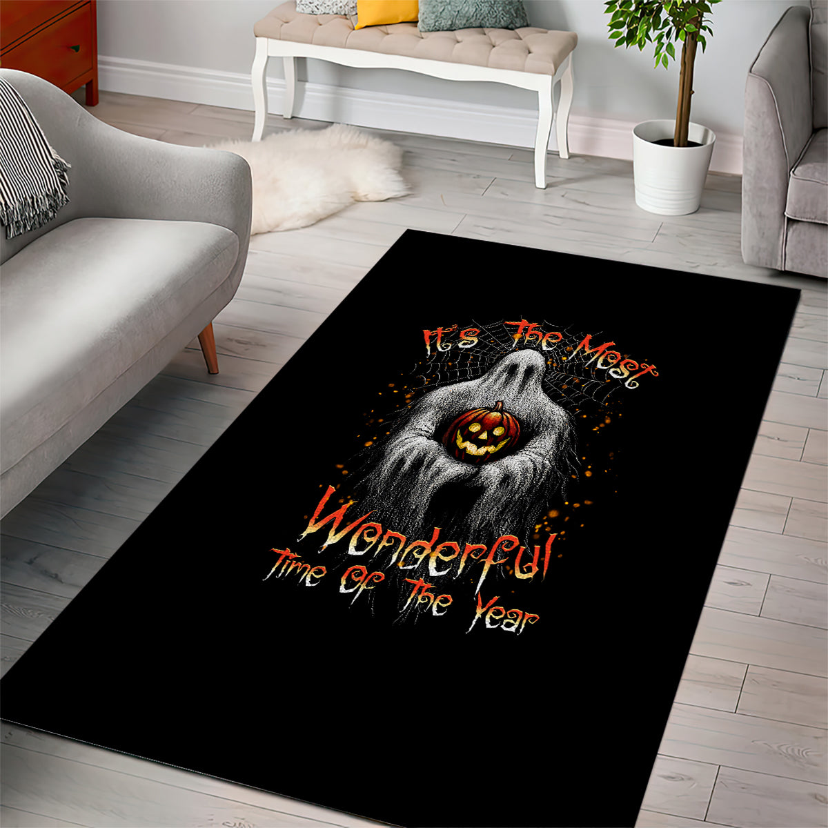 It's The Most Wonderful Time Halloween Area Rug TS04 - Rug, Doormat, Bath Mat