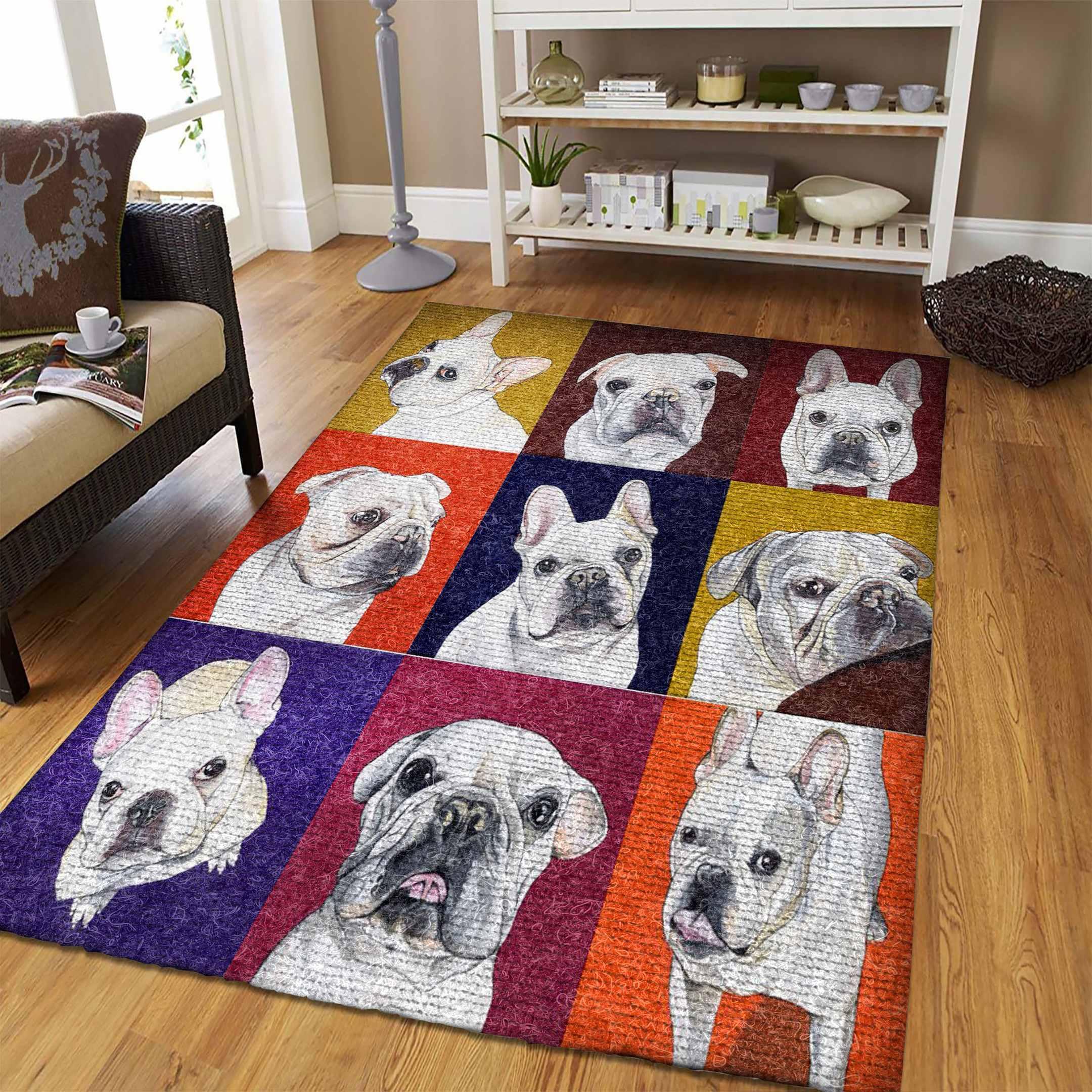 Bull Dog Rug - Rug, Doormat, Bath Mat