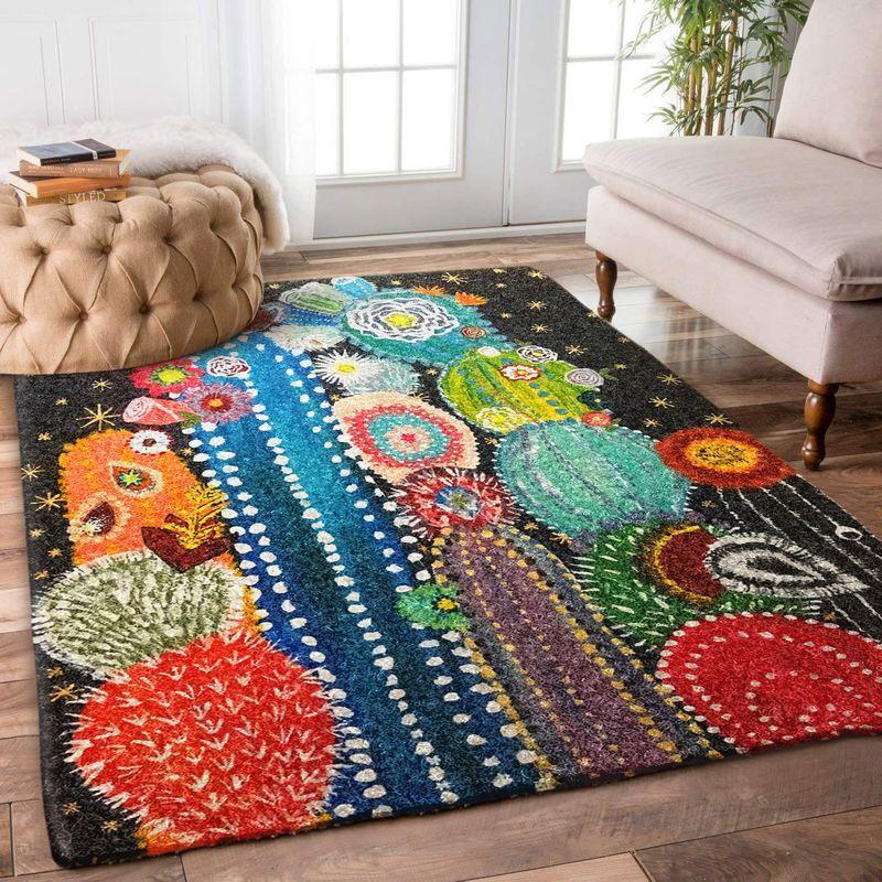 Cactus Flowers Rectangle Rug - Rug, Doormat, Bath Mat