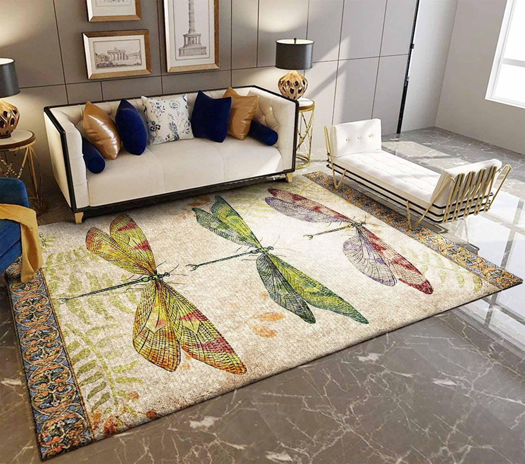 Dragonfly Rug - Rug, Doormat, Bath Mat