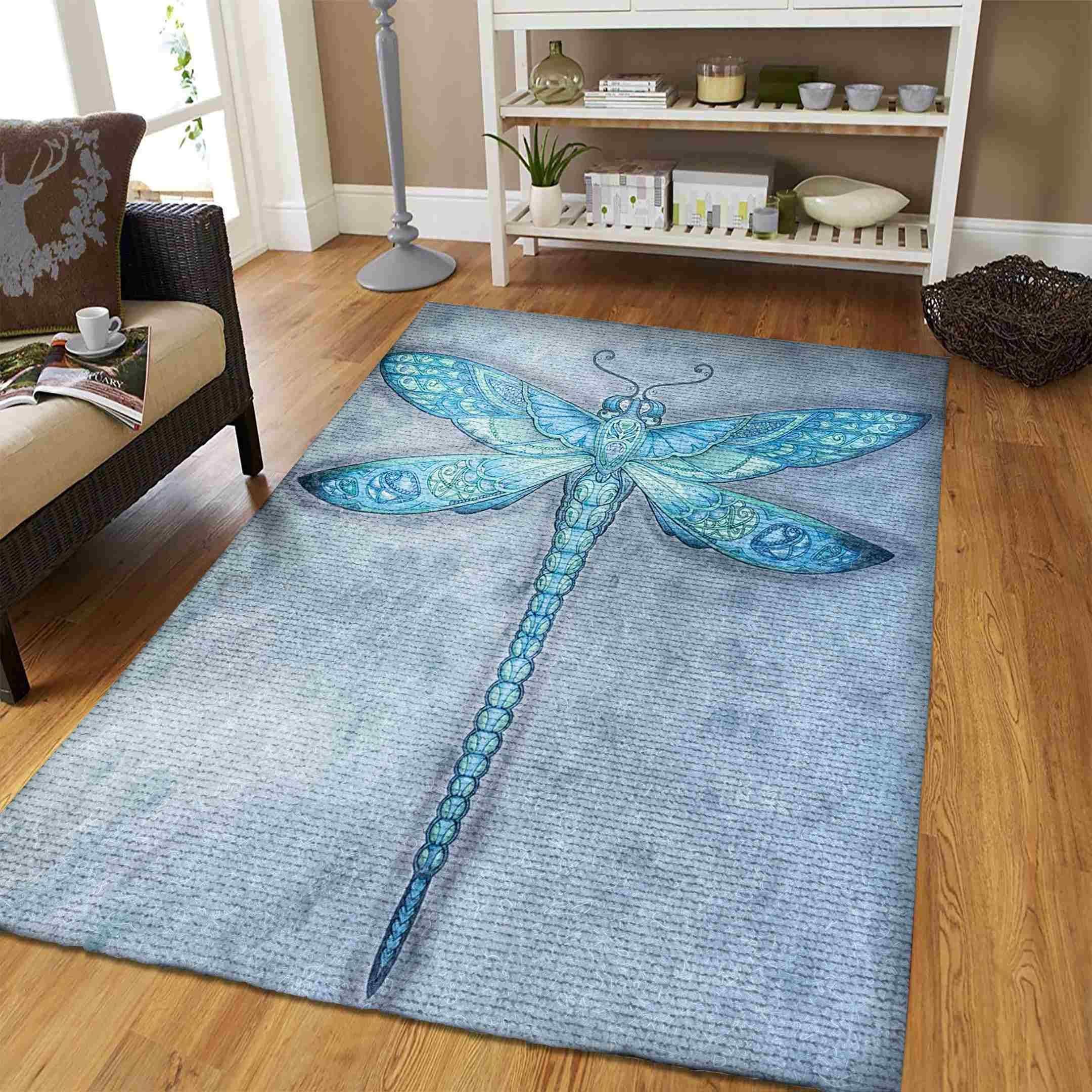 Dragonfly Rug - Rug, Doormat, Bath Mat