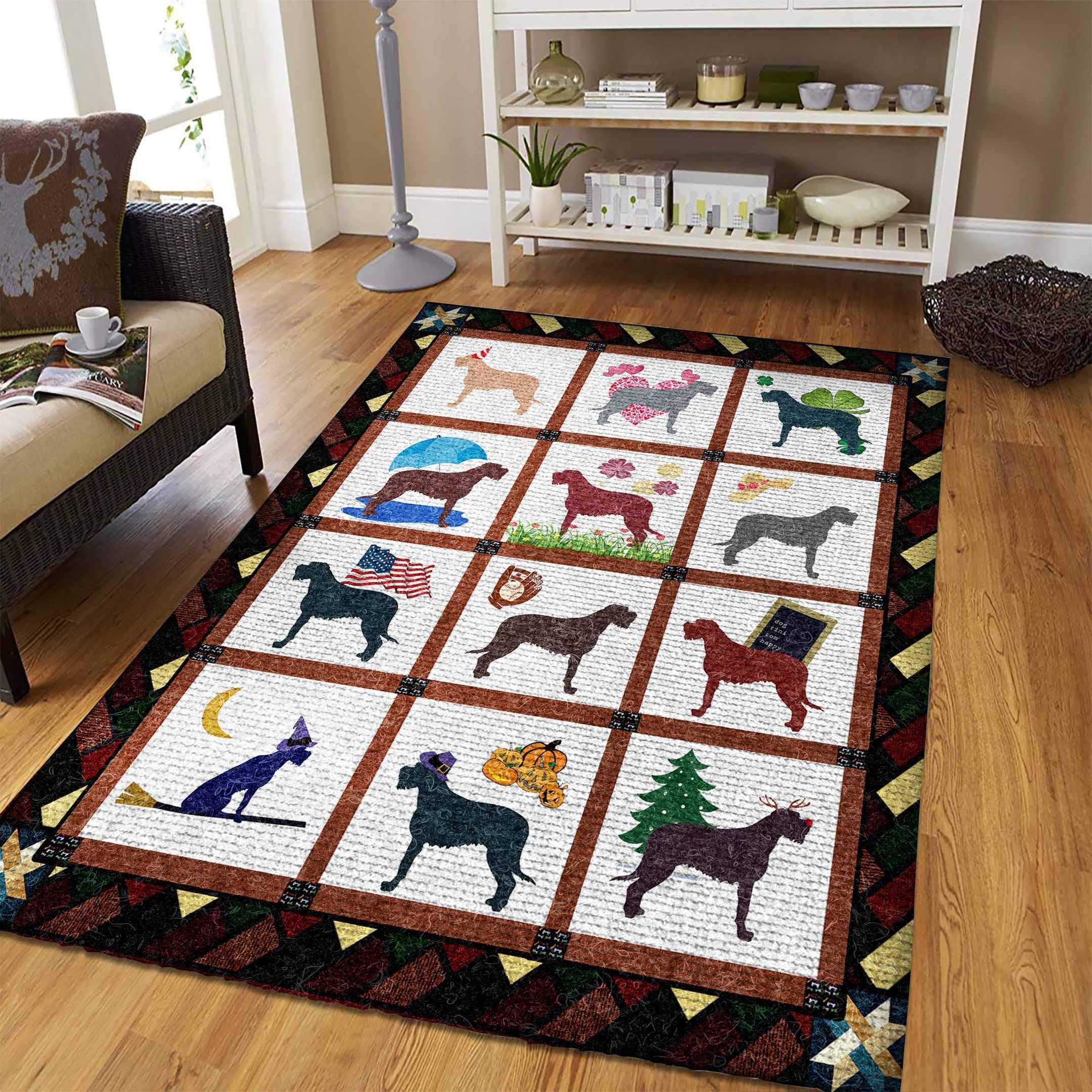 Irish Wolfhound Rug - Rug, Doormat, Bath Mat