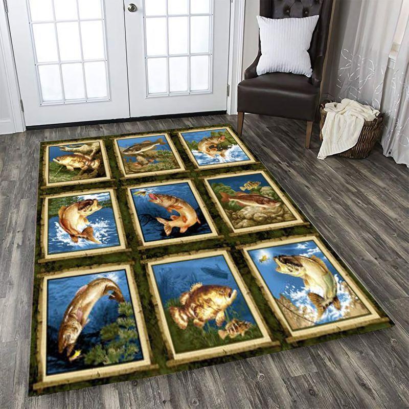 Kinds Of Fishes Rectangle Rug - Rug, Doormat, Bath Mat