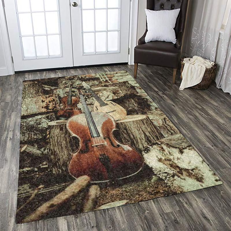 Love Violin Rectangle Rug - Rug, Doormat, Bath Mat