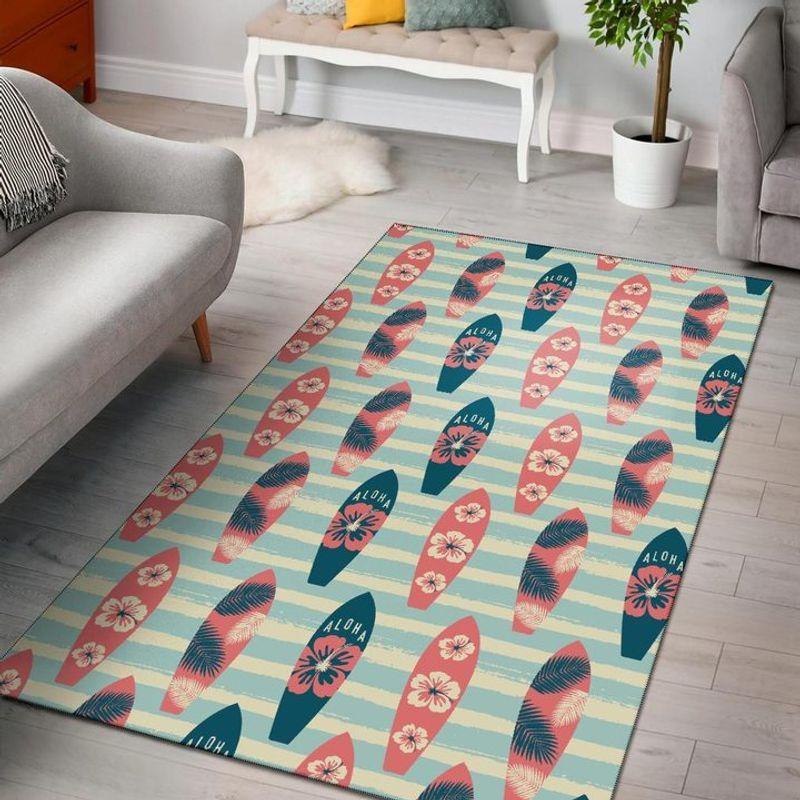 Surf Aloha Rectangle Rug - Rug, Doormat, Bath Mat