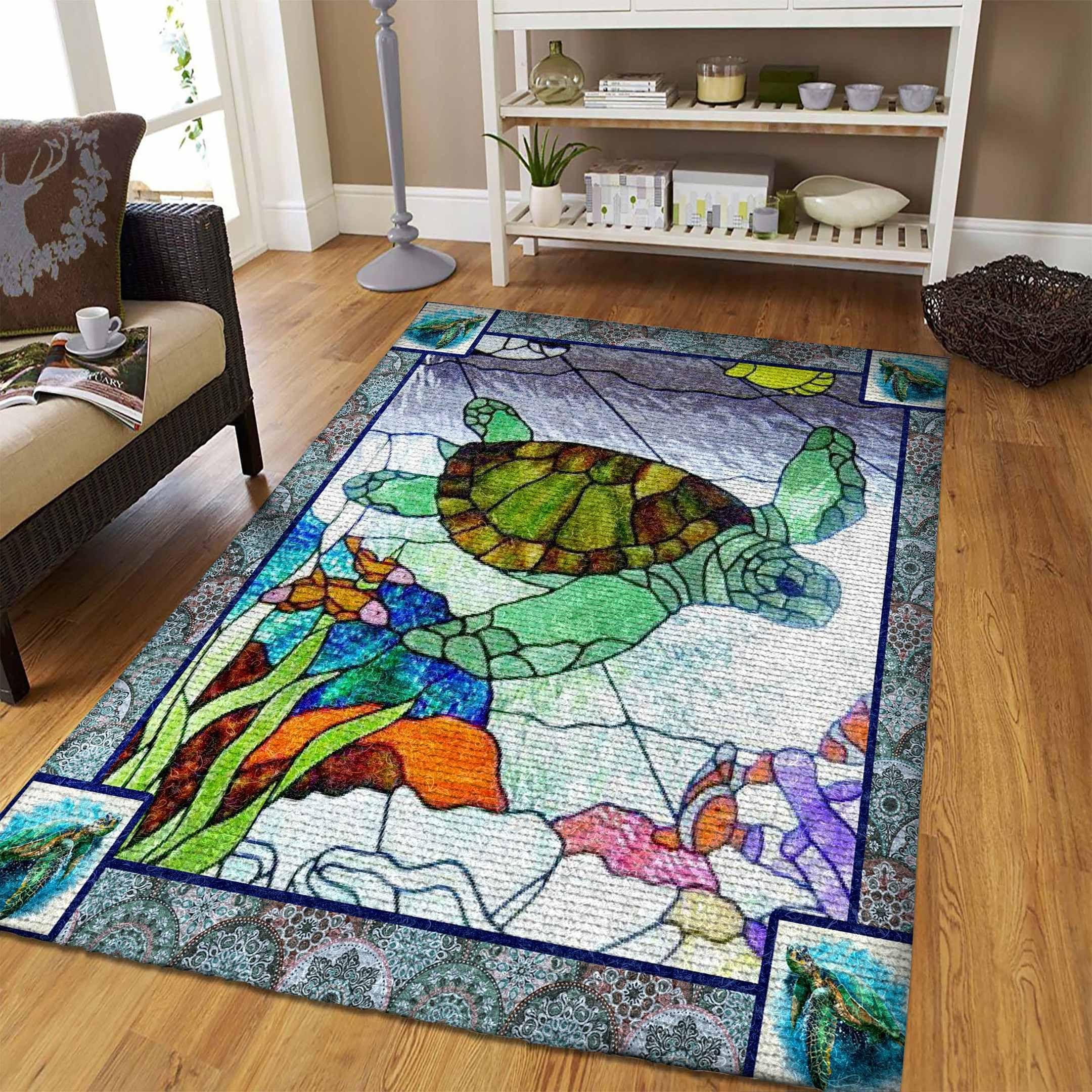 Turtle Rug - Rug, Doormat, Bath Mat