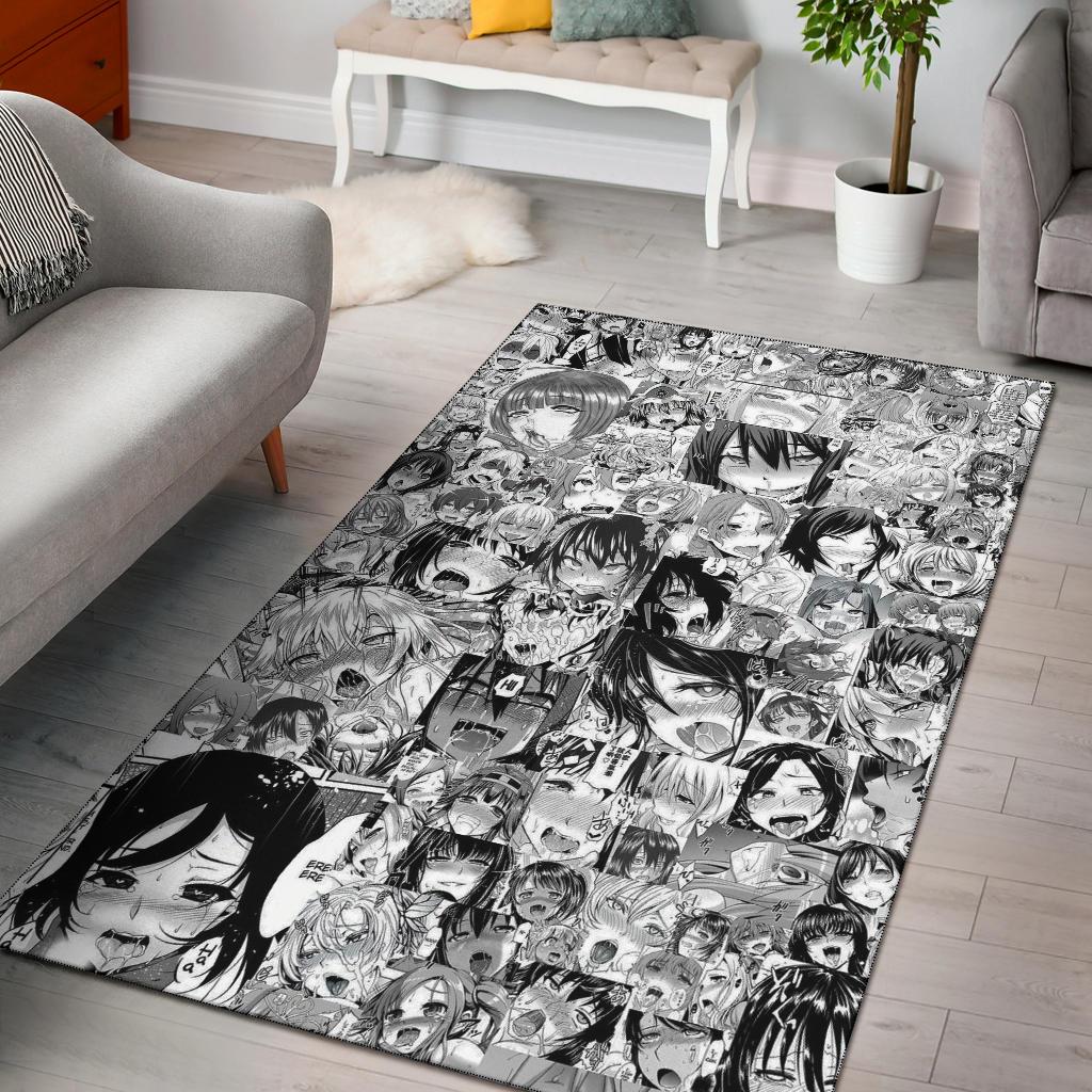 Anime Girl Face - Rug, Doormat, Bath Mat