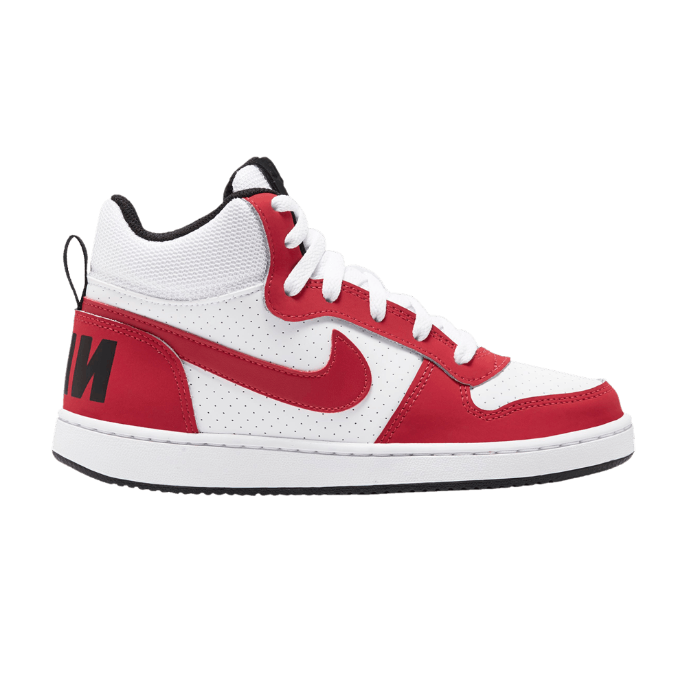 ( Grade School ) Nike Court Borough Mid ‘Gym Red White’ 839977-103