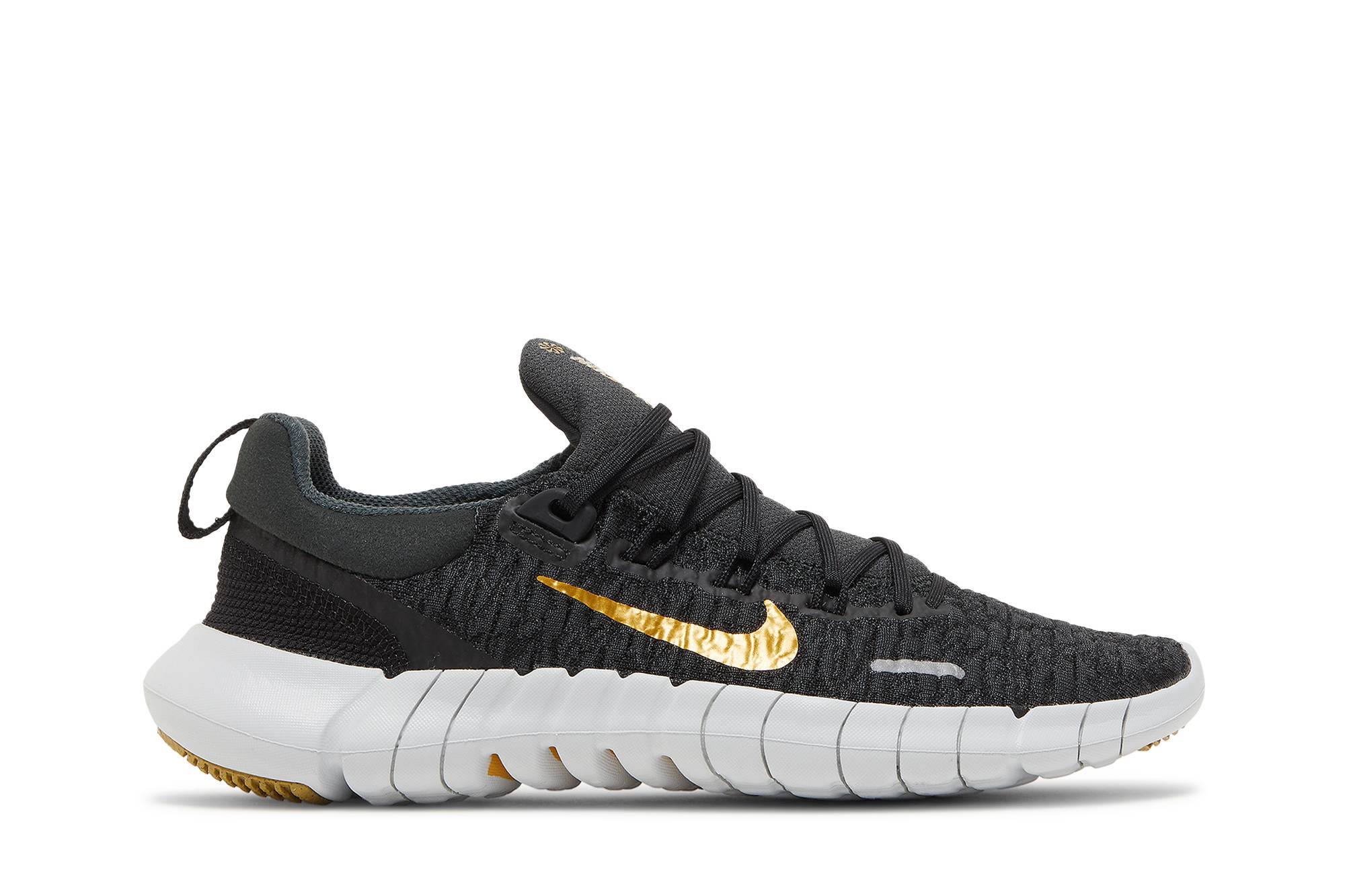 ( Women ) Nike Free Run 5.0 Next Nature ‘Dark Smoke Grey Metallic Gold Coin’ CZ1891-005
