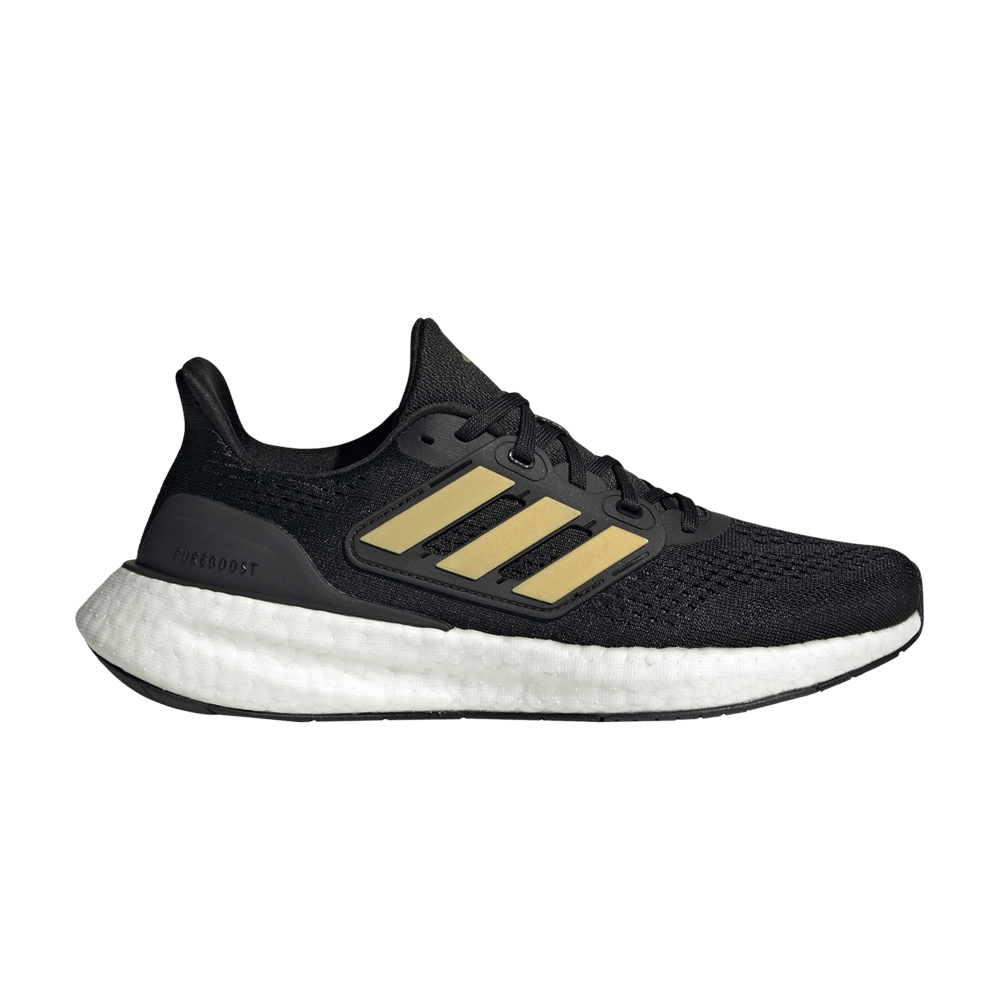 ( Women ) Adidas PureBoost 23 Black Gold Metallic IF2391