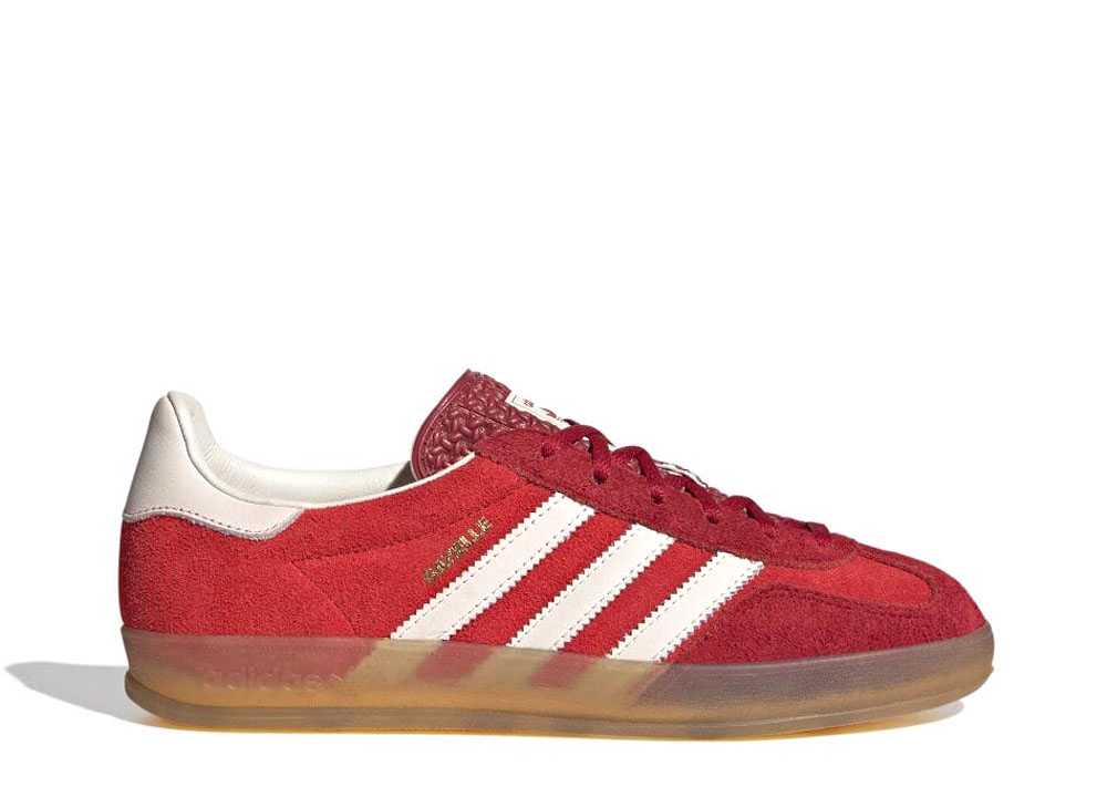 ( Women ) Adidas Originals Gazelle Indoor Red/White/Gum IE1051