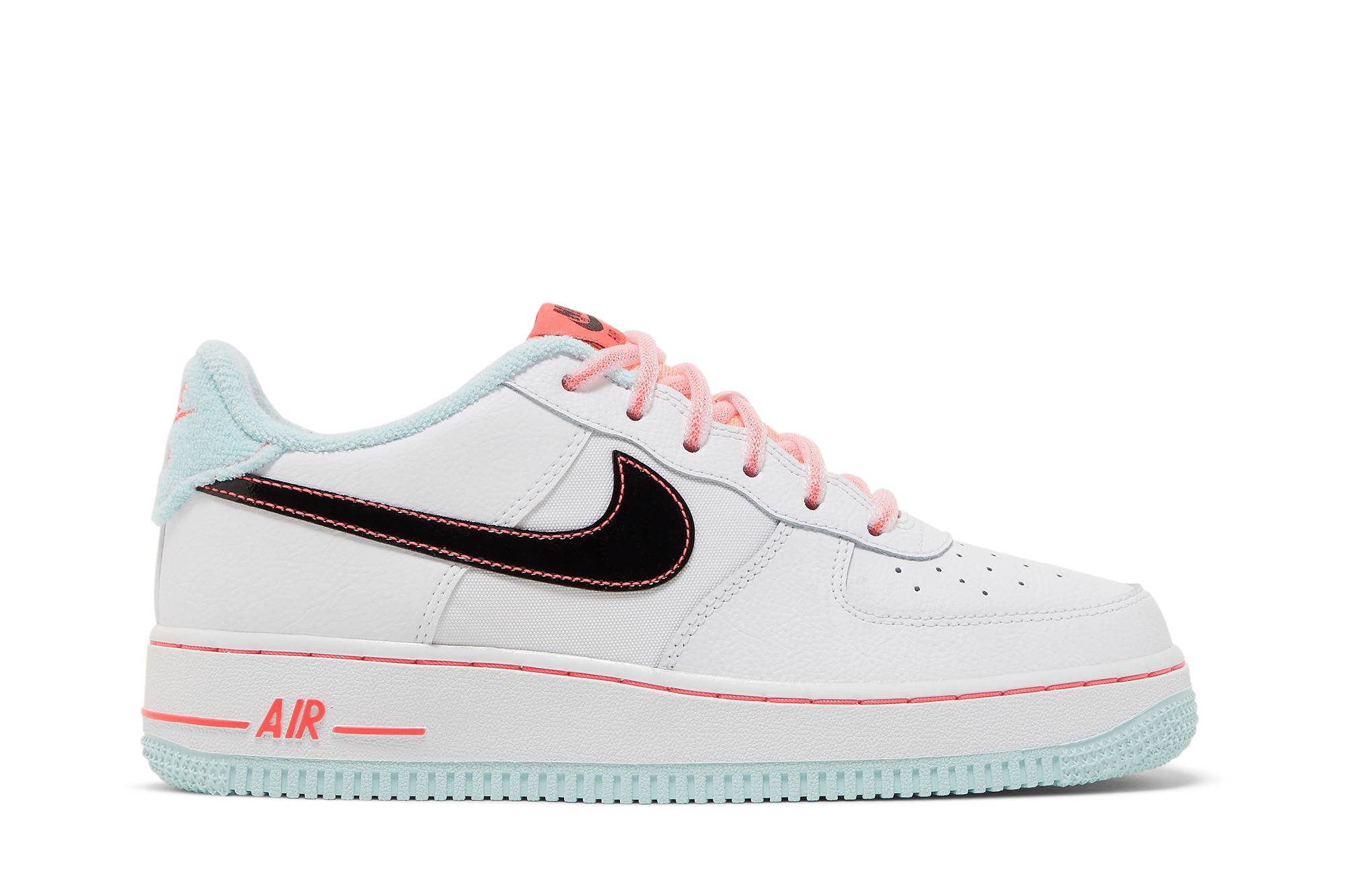 ( Youth ) Nike Air Force 1 07 LV8 GS White Atomic Pink DD7709-100