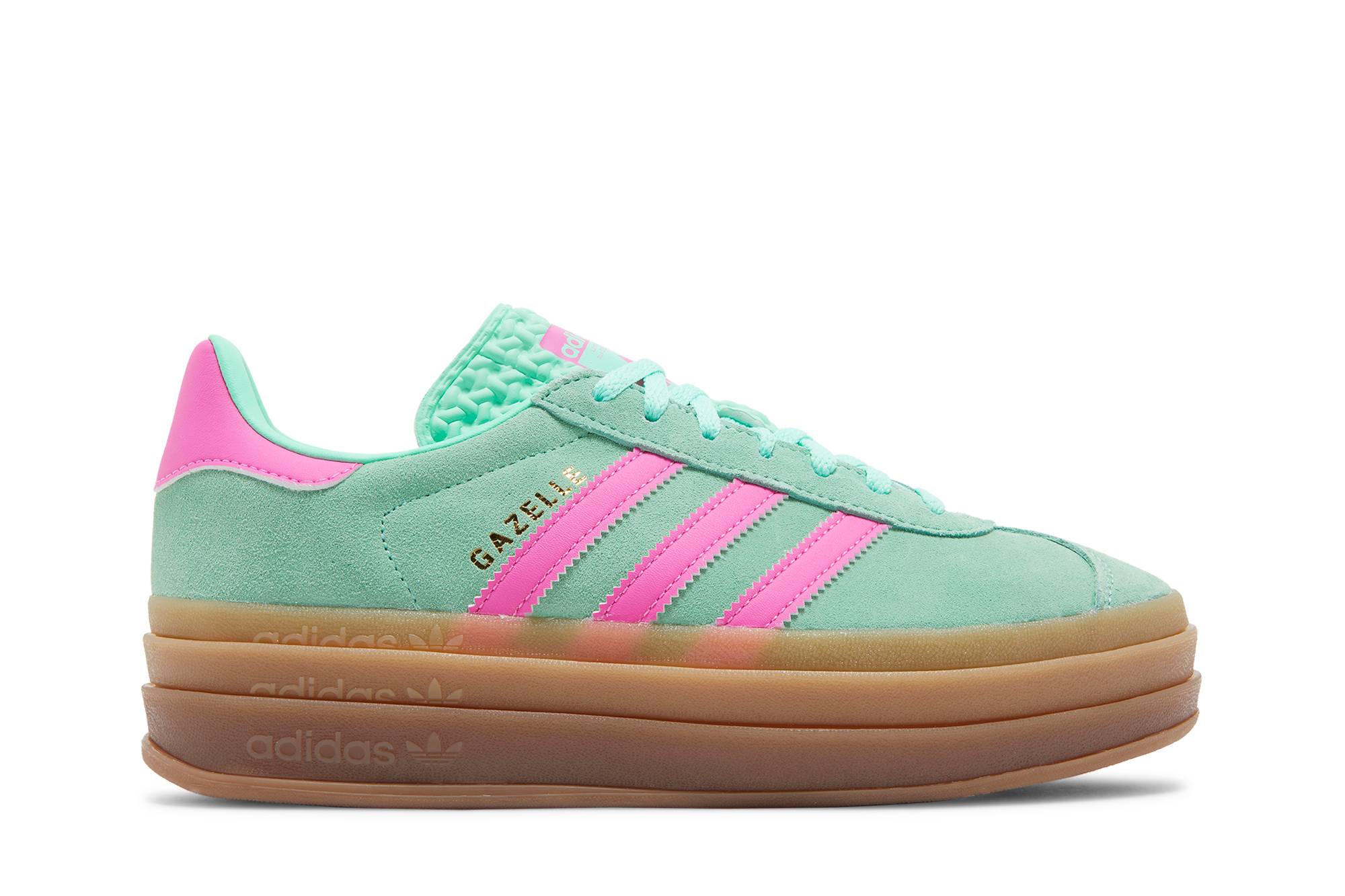 ( Women ) Adidas Gazelle Bold Pulse Mint Screaming Pink H06125