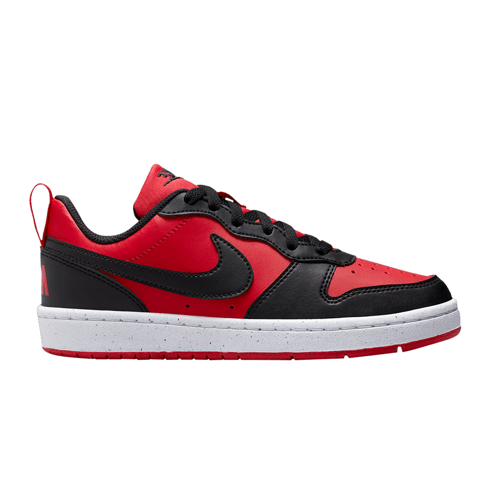 ( Youth ) Nike Court Borough Low Recraft Black University Red DV5456-600