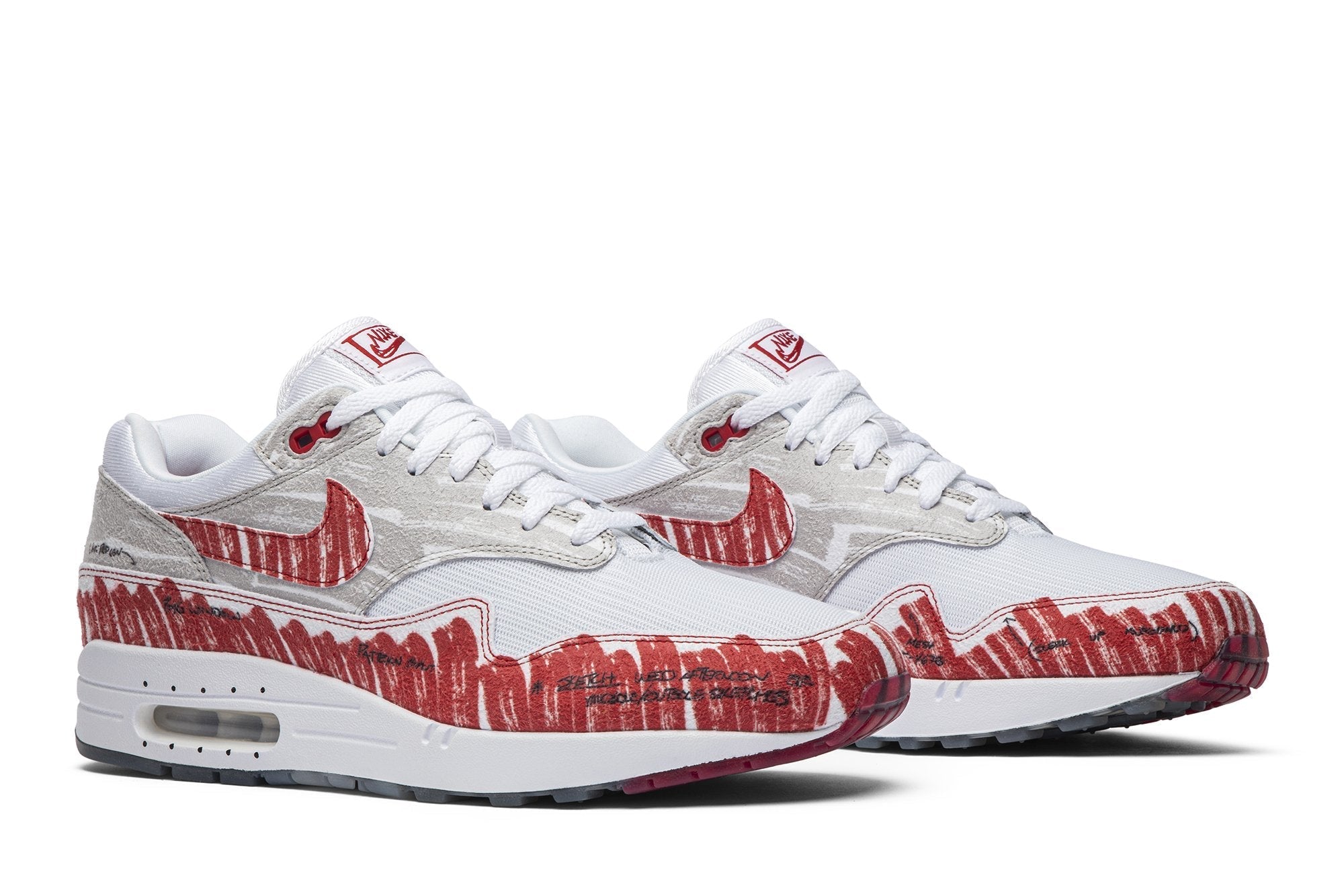 Nike Air Max 1 Sketch University Red - Image 6