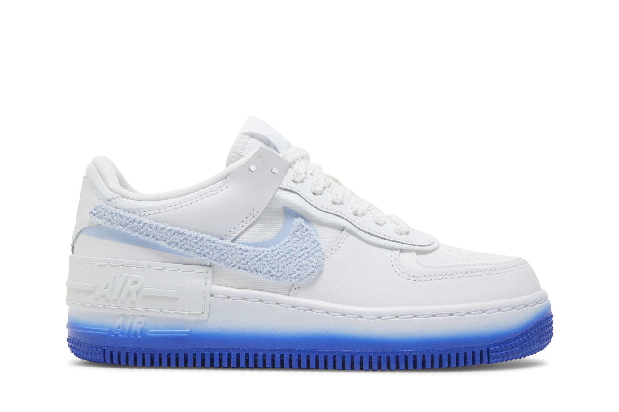 ( Women ) Nike Air Force 1 Shadow ‘Chenille Swoosh – Blue Tint’ FJ4567-100