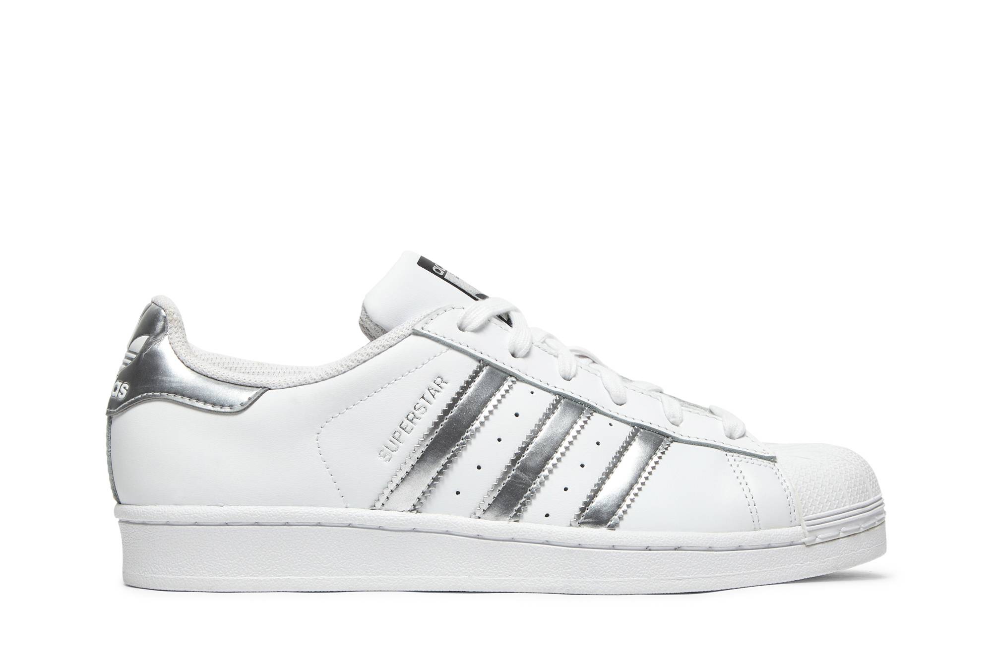 ( Women ) Adidas Superstar ‘White Silver Metallic’ AQ3091