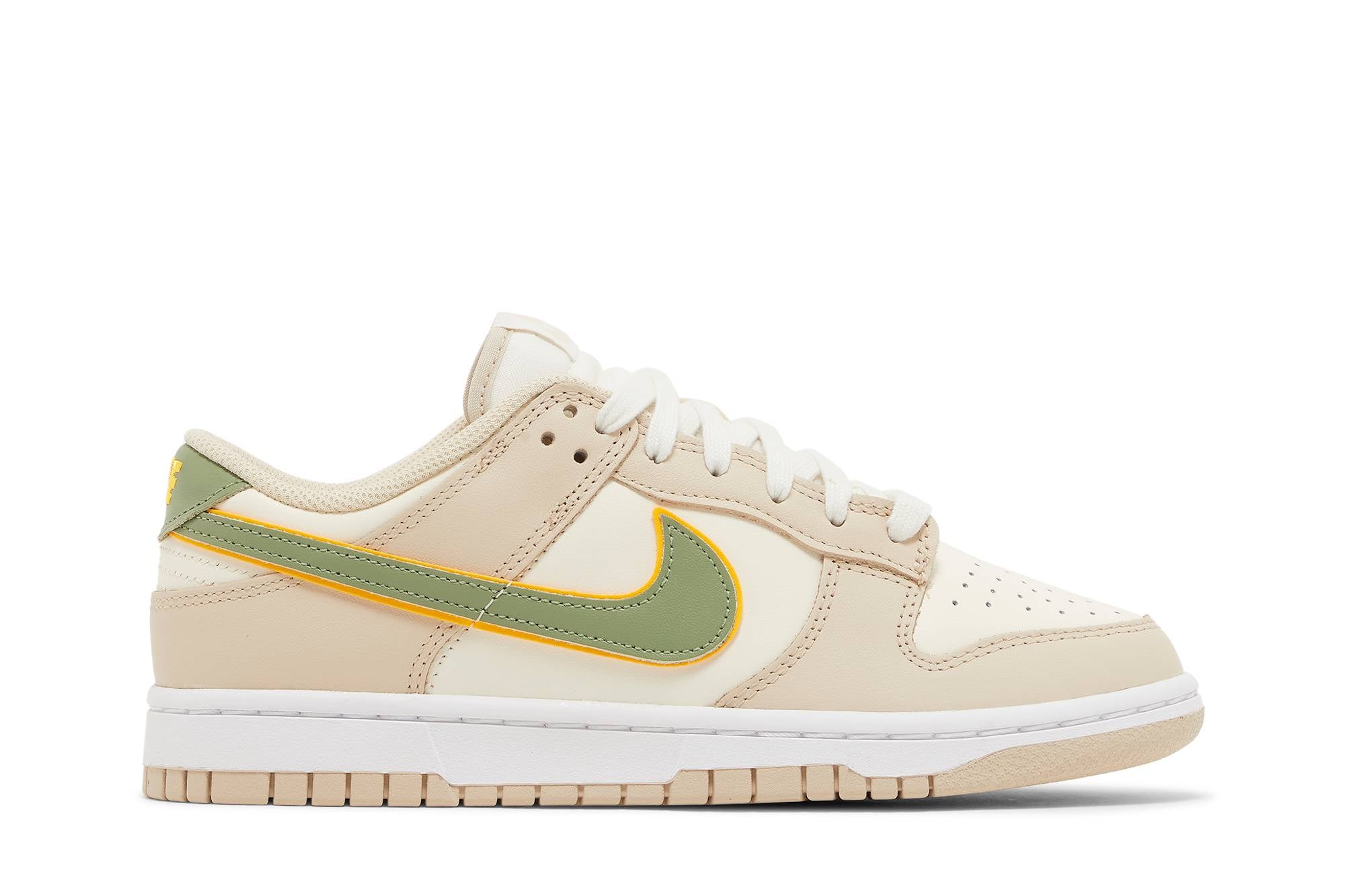 ( Women ) Nike Dunk Low Pale Ivory Oil Green FQ6869-131
