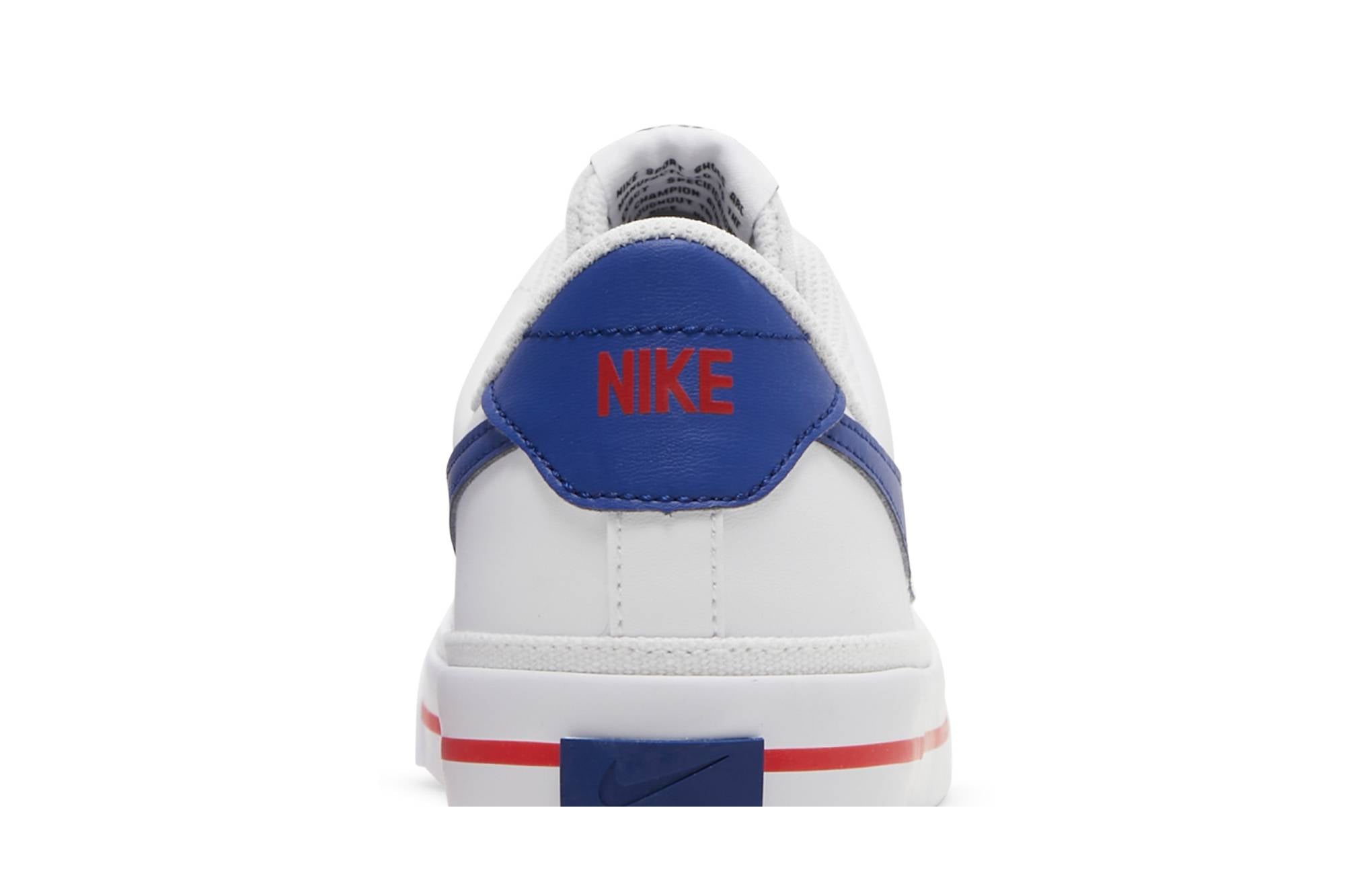 ( Youth ) Nike Court Legacy White Deep Royal Blue Red DA5380-107 - Image 7