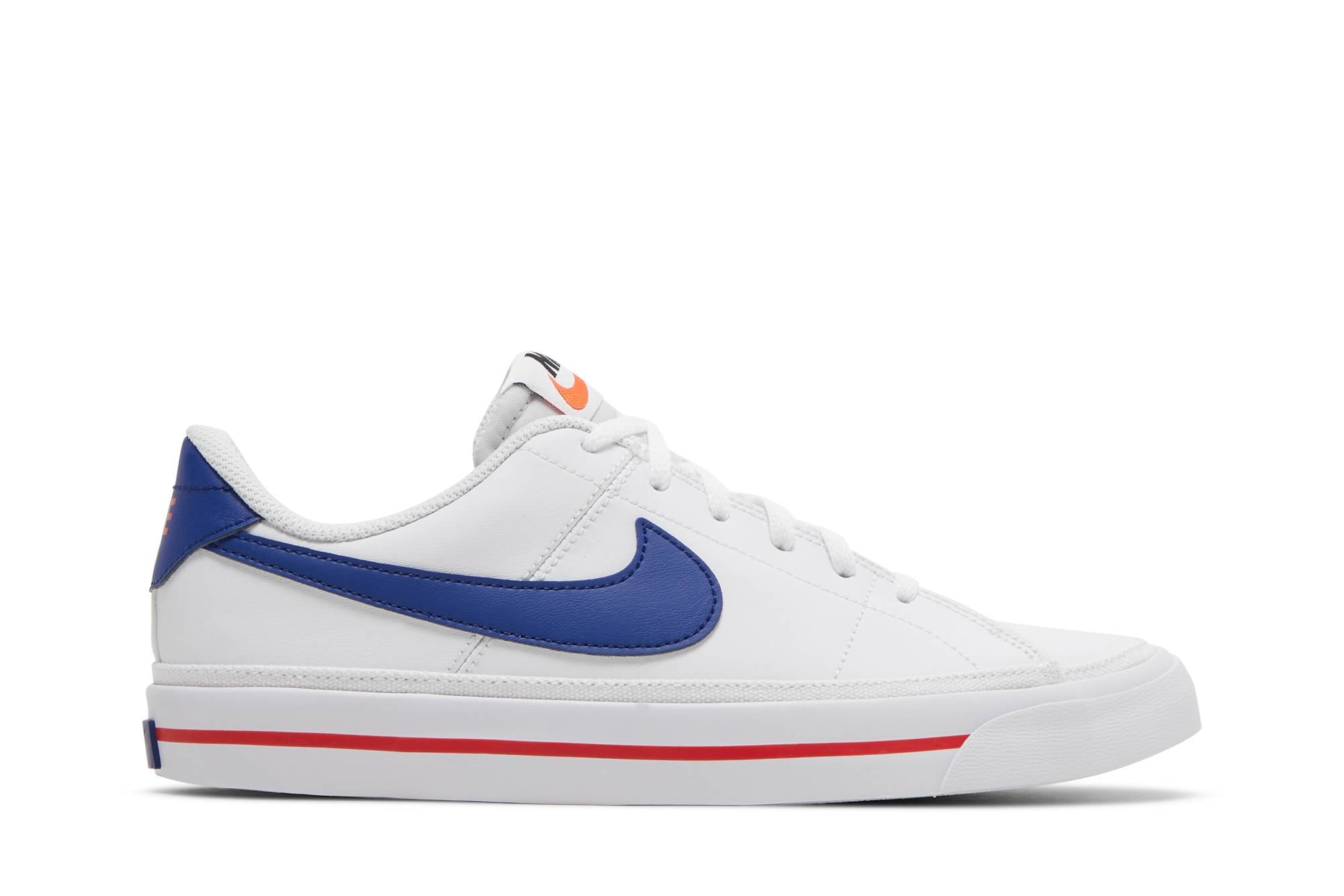 ( Youth ) Nike Court Legacy White Deep Royal Blue Red DA5380-107