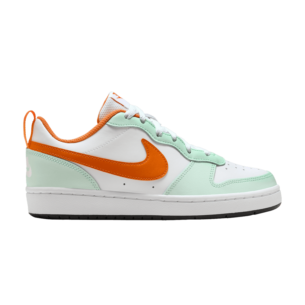 ( Grade School ) Nike Court Borough Low 2 Mint Foam Safety Orange FN3687-181