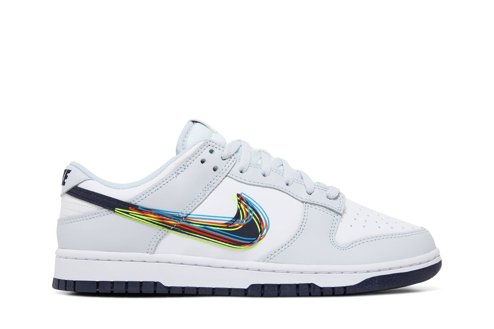 Nike Dunk Low 3D Swoosh White Grey Navy DV6482-100