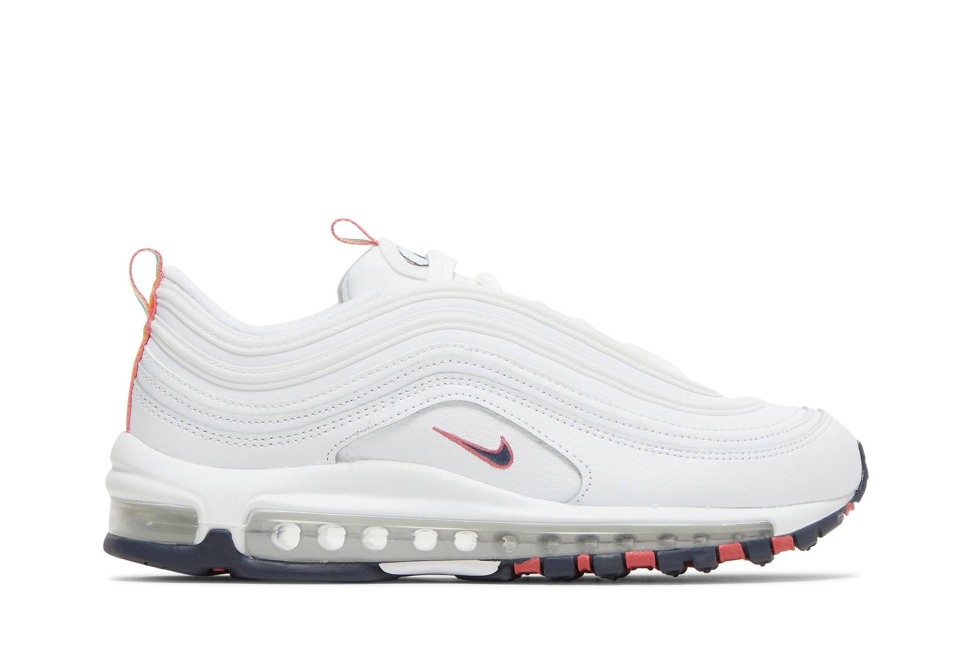 ( Women ) Nike Air Max 97 White Multi Color Pull Tabs DH1592-100